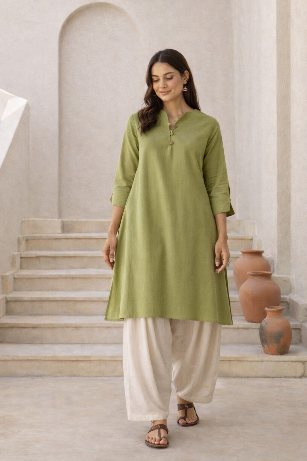 Olive Meadow Kurta Set