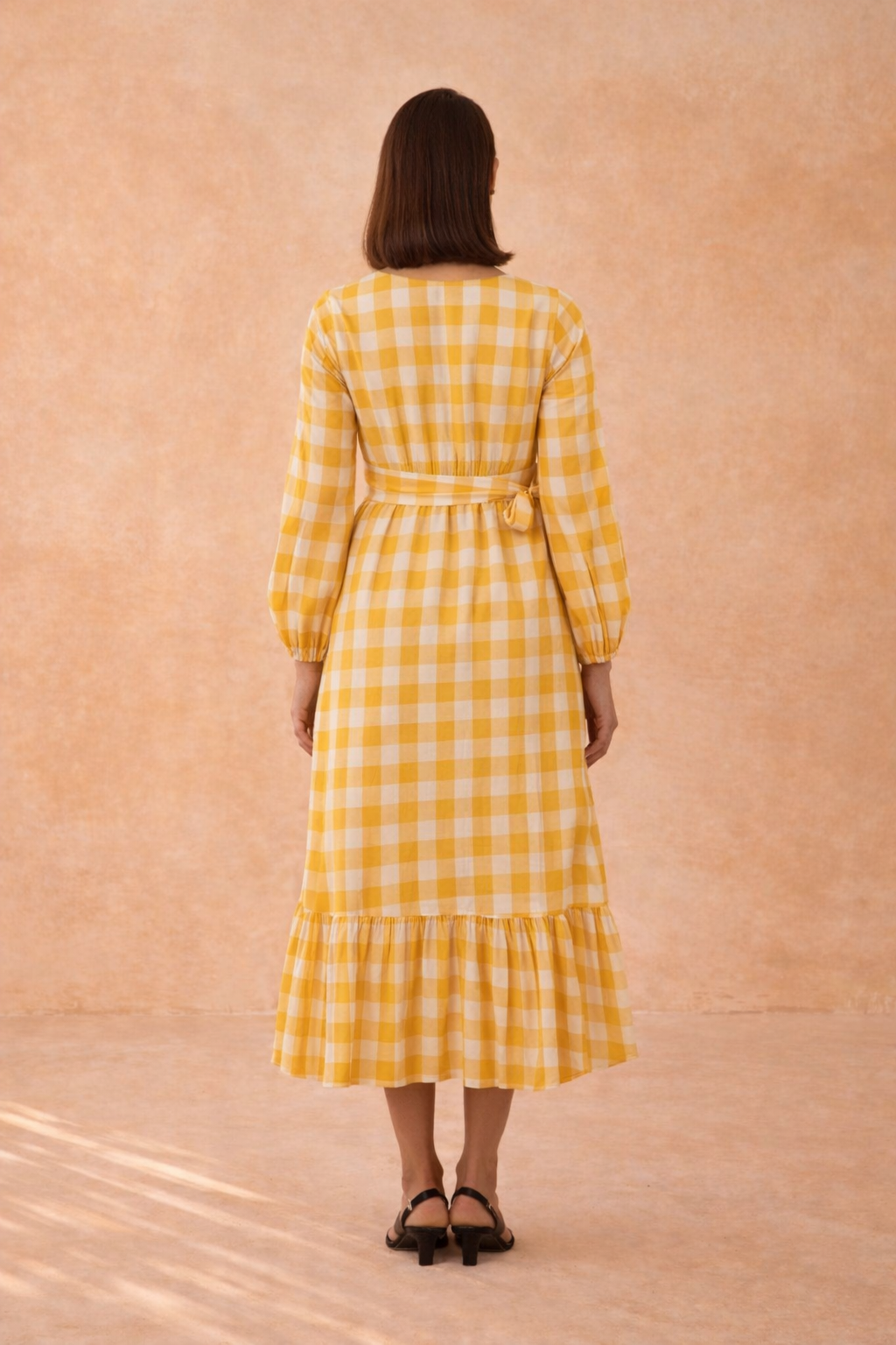 Sunbeam Gingham Midi Dress