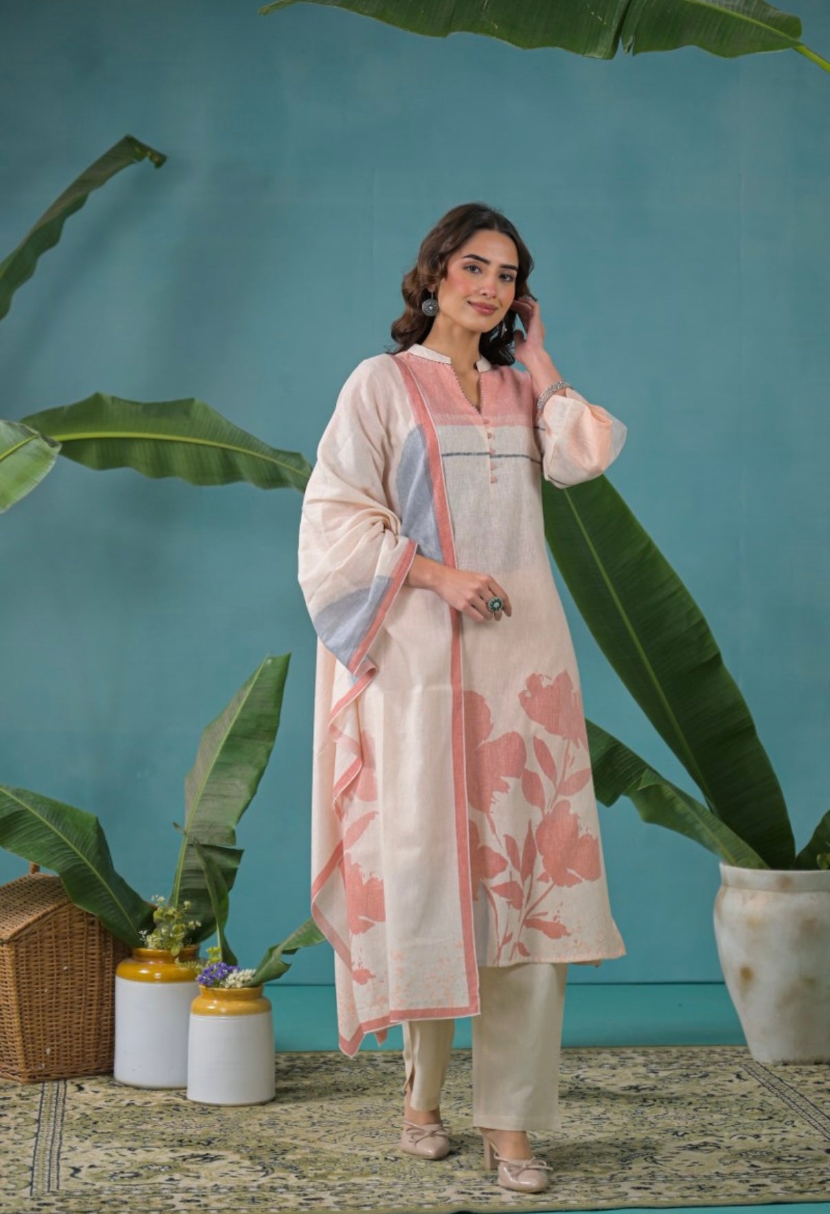 Pastel Flora Grace Kurta Set