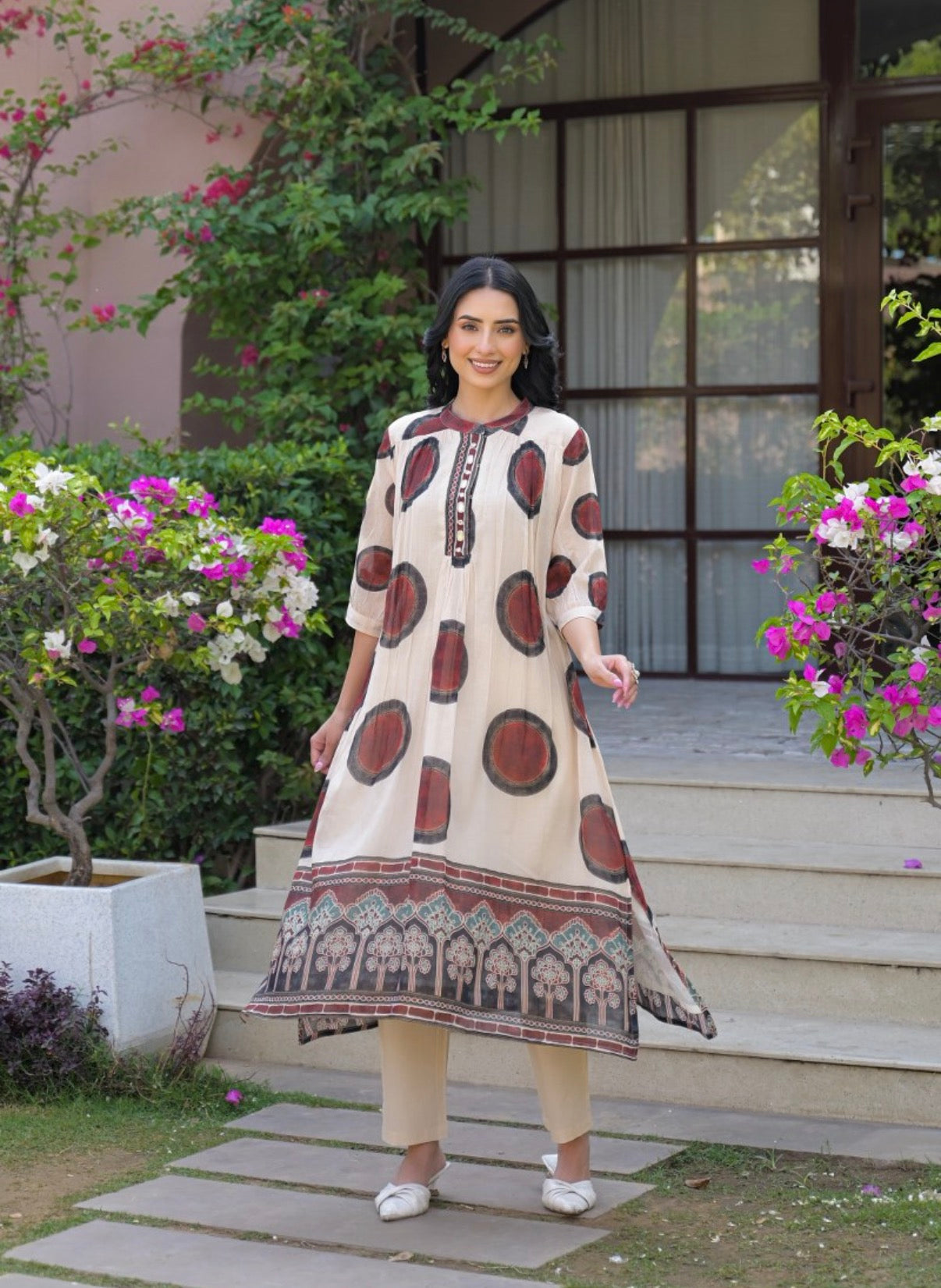 Rustic Elegance Motif Kurta Set