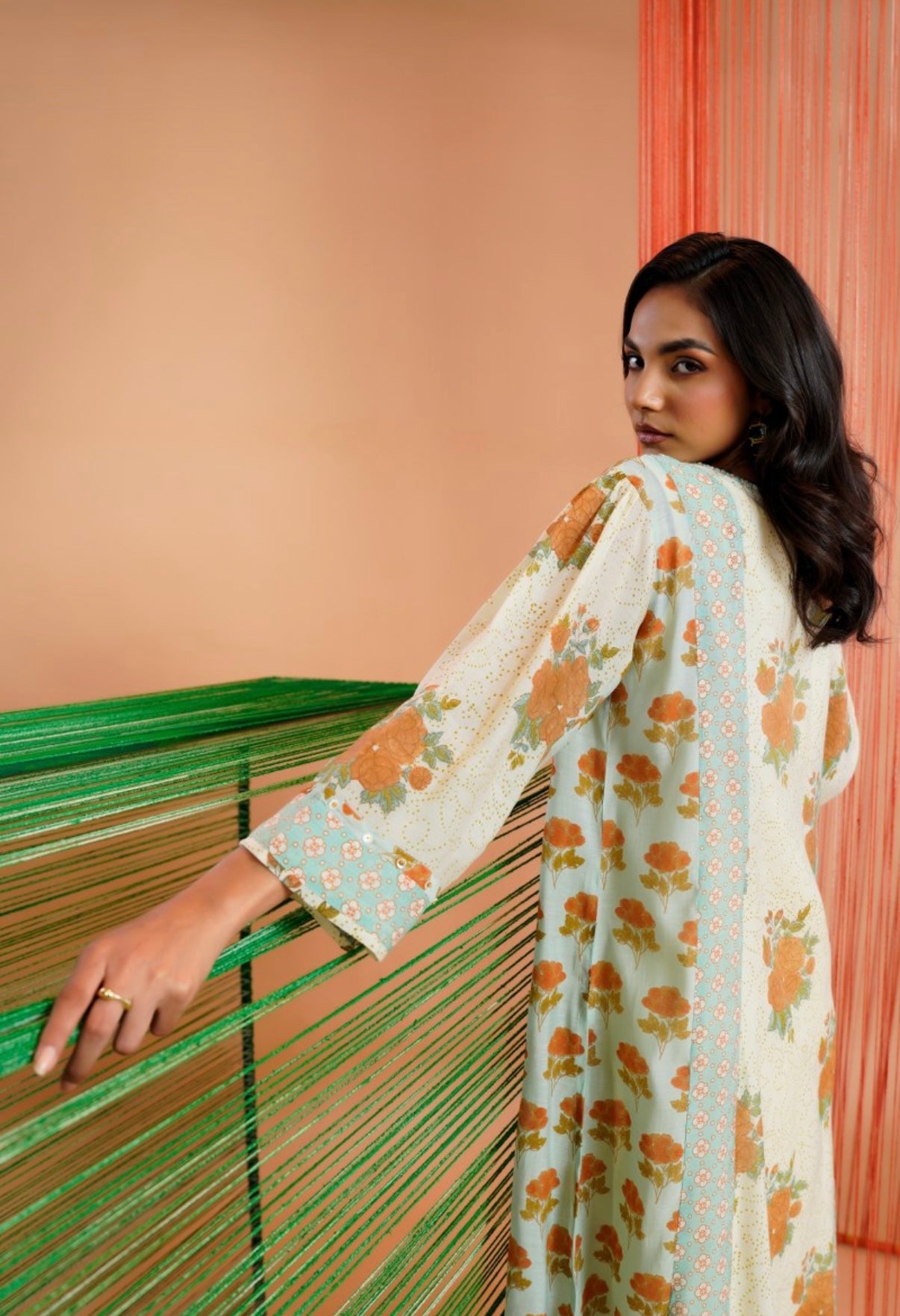 Spring Dew Floral Cotton Kurta Set