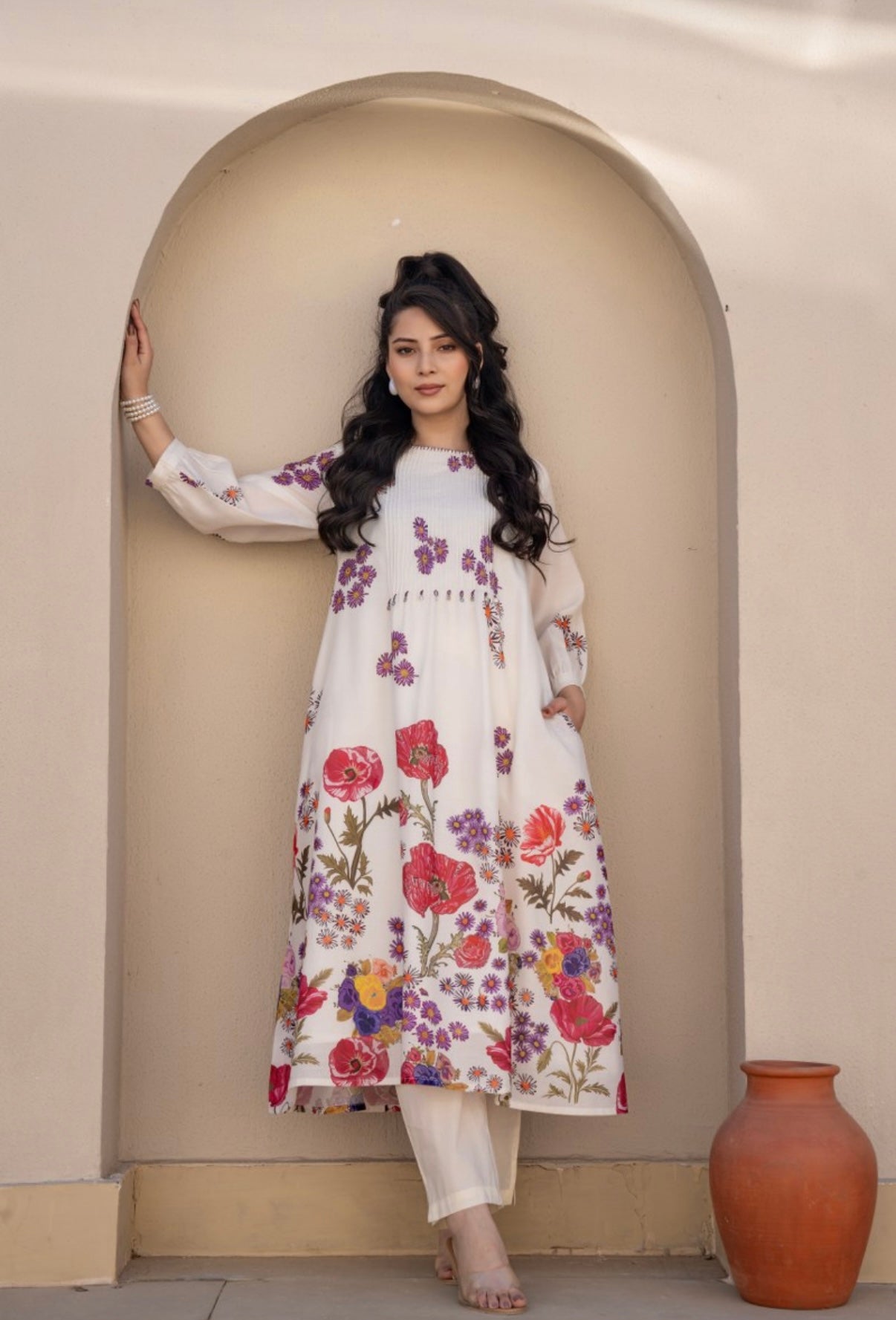 BLUSH BLOOM COTTON SUIT SET