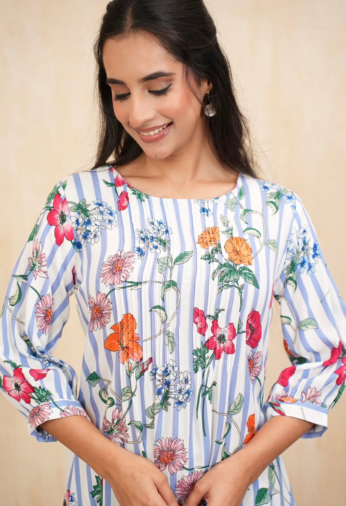Blooming Petal Stripes Co-ord Set