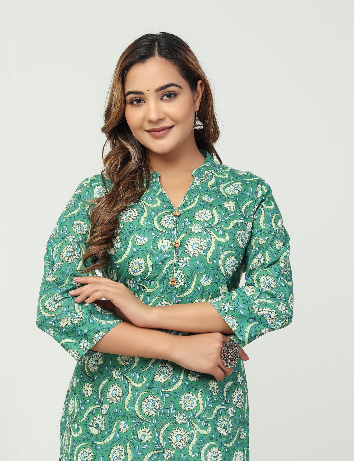 Green Long Kurti