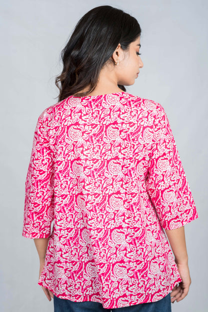 Pink Short Kurti