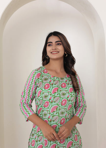 Pista Green Sharaara Set