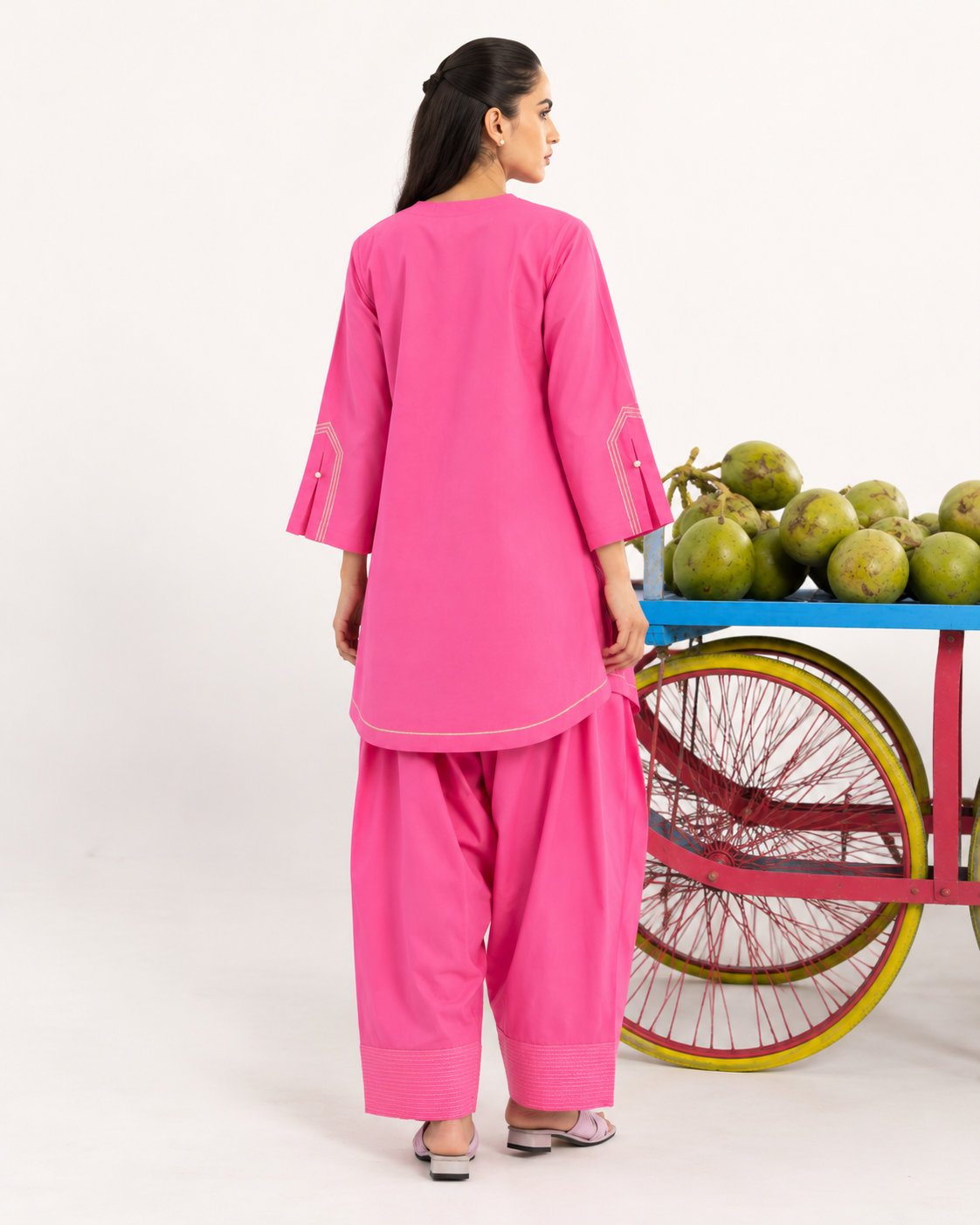Rosy glow charm farshi set