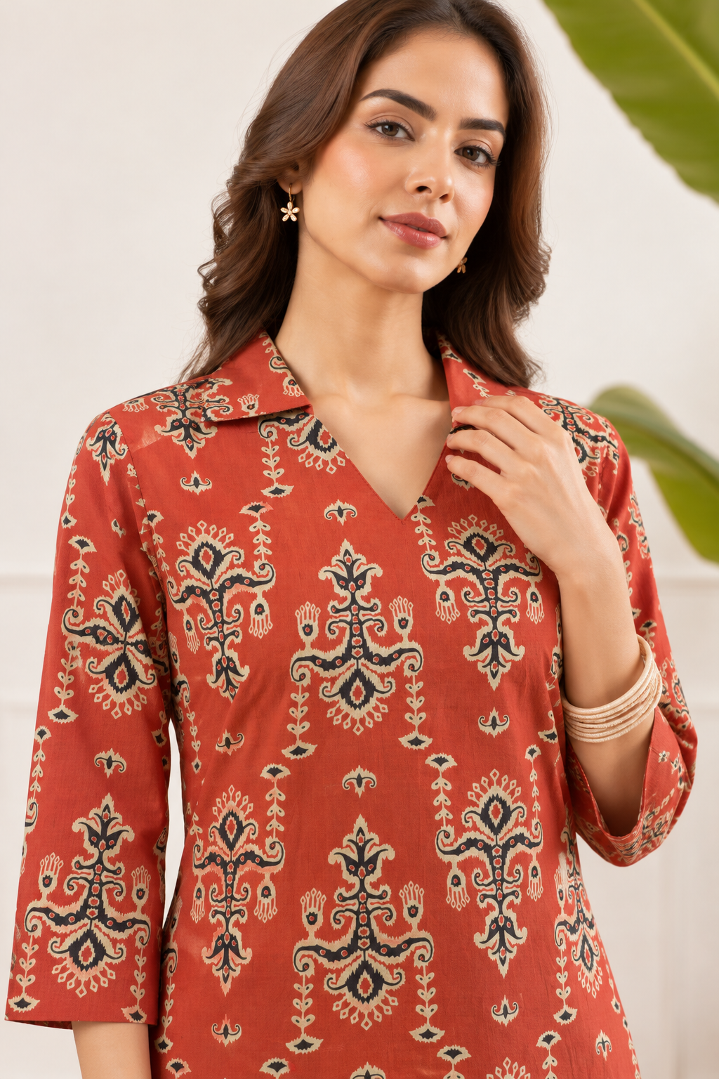 Rustic motif charm kurta set
