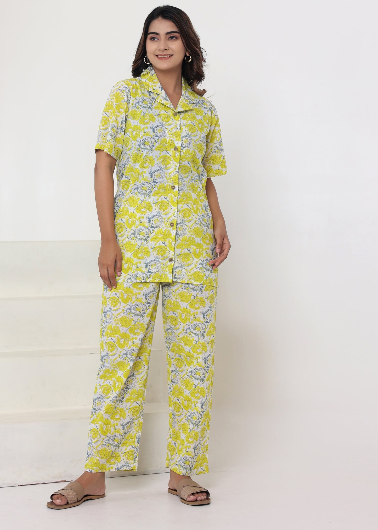 Printed Shirt Pant Co-ords Set