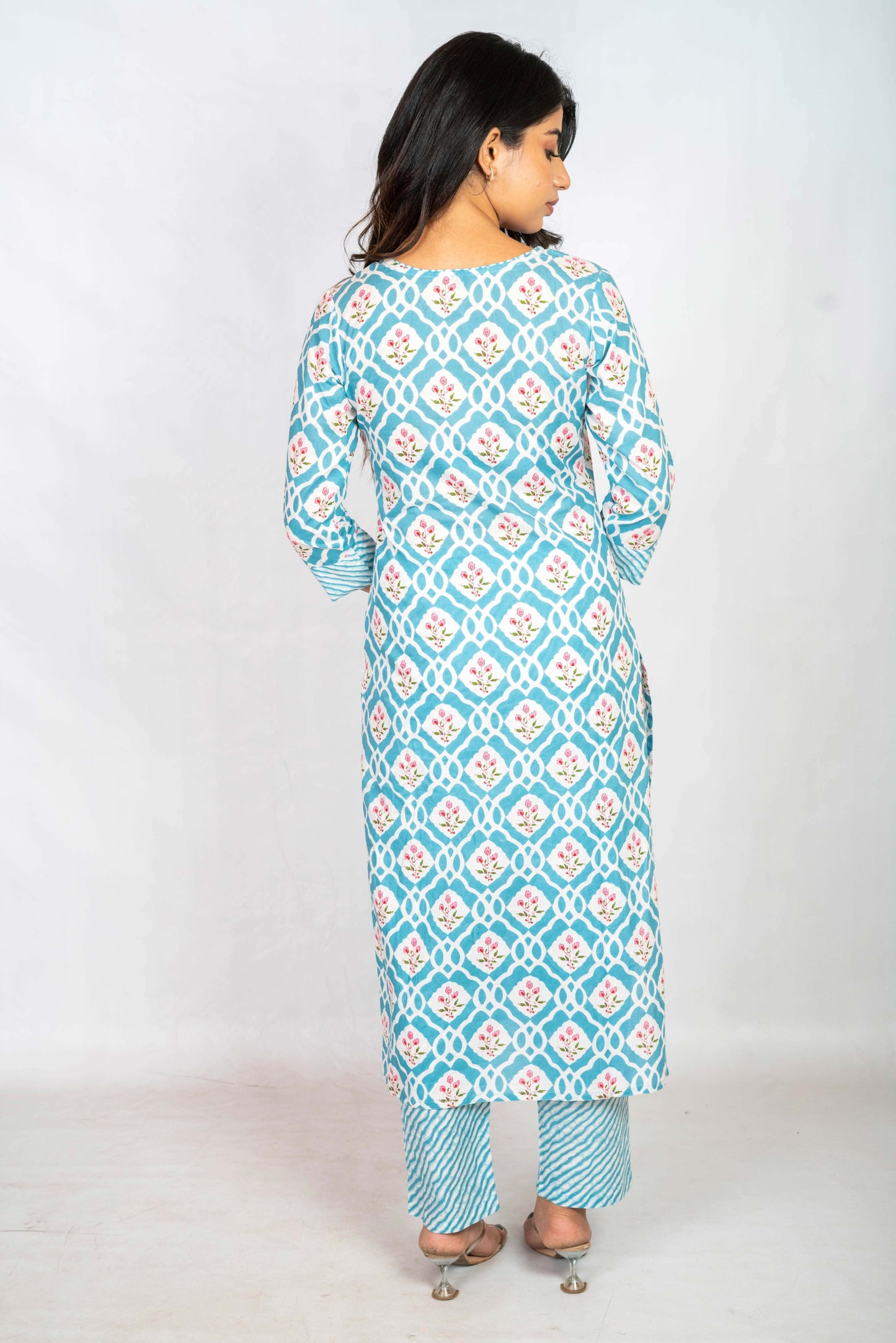 Sky Blue Kurta Pant Set