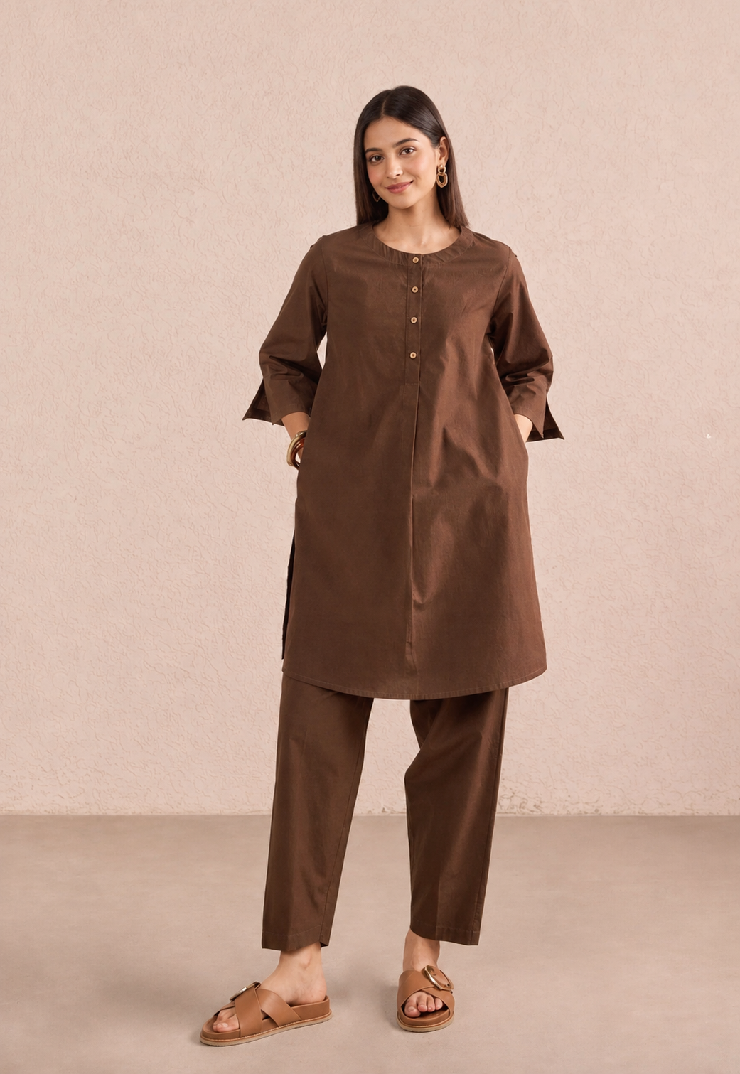 Cafe cocoa chic co-ord set