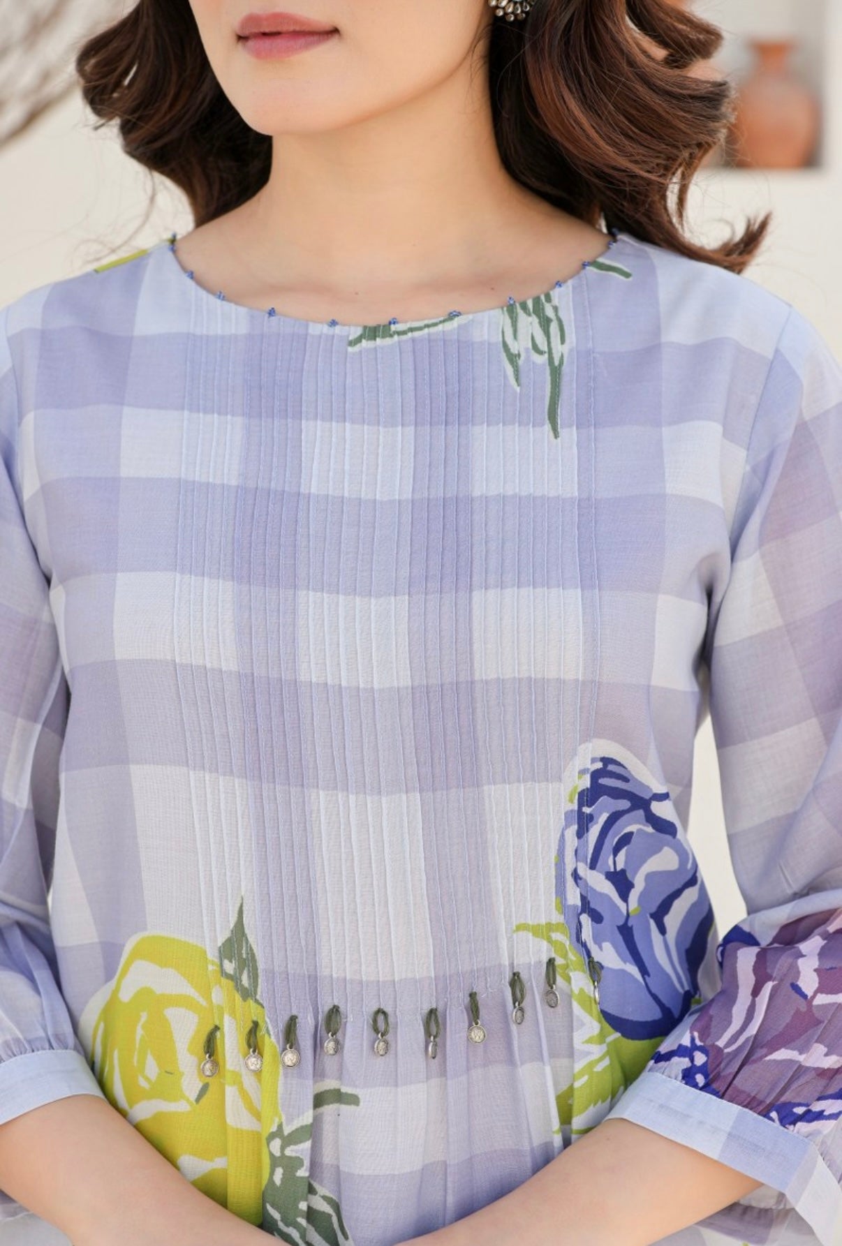 URBAN BLOSSOM FLORAL COTTON KURTA SET