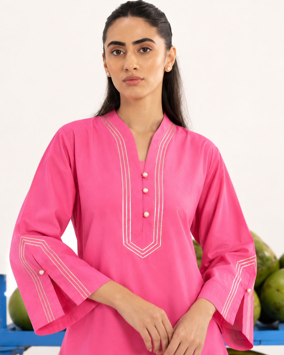 Rosy glow charm farshi set