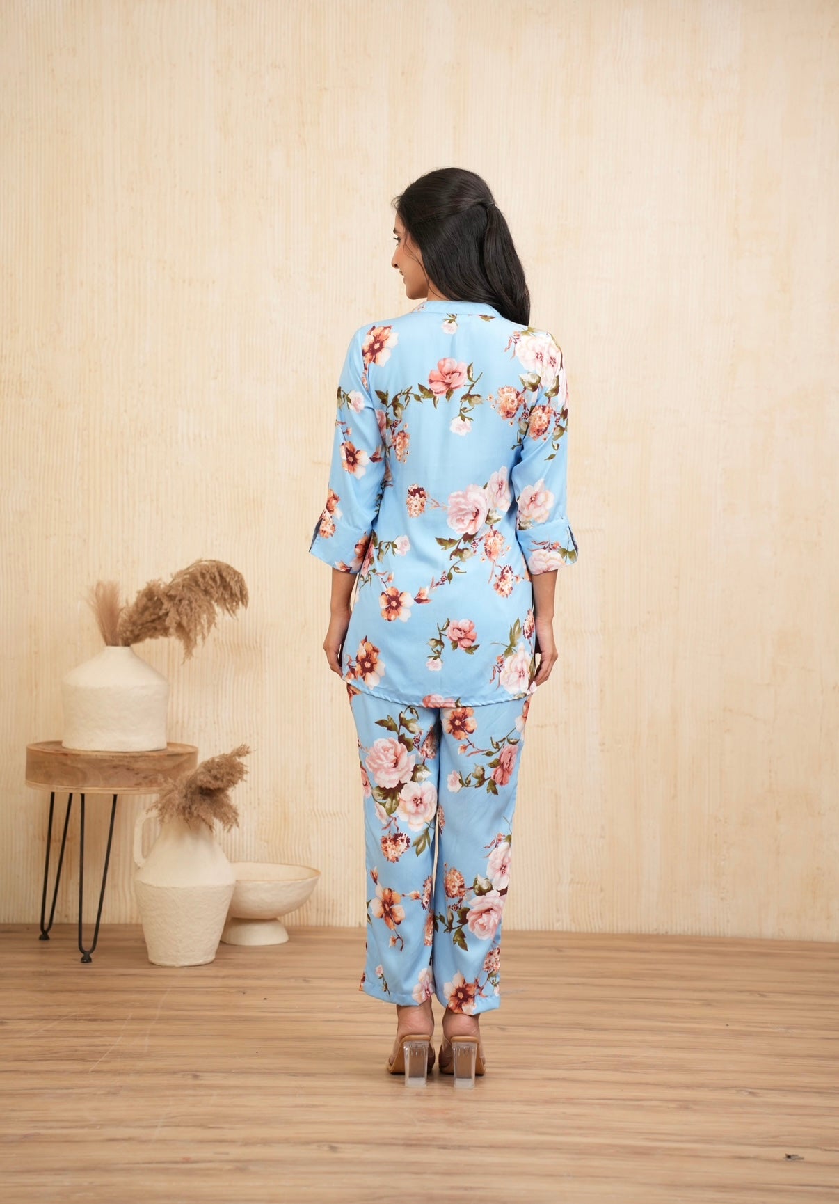Sky Bloom Floral Co-ord Set