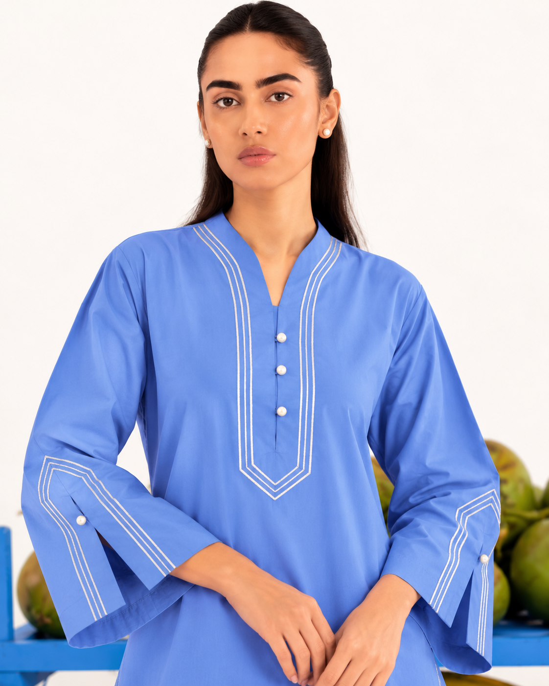 Azure glow charm farshi set