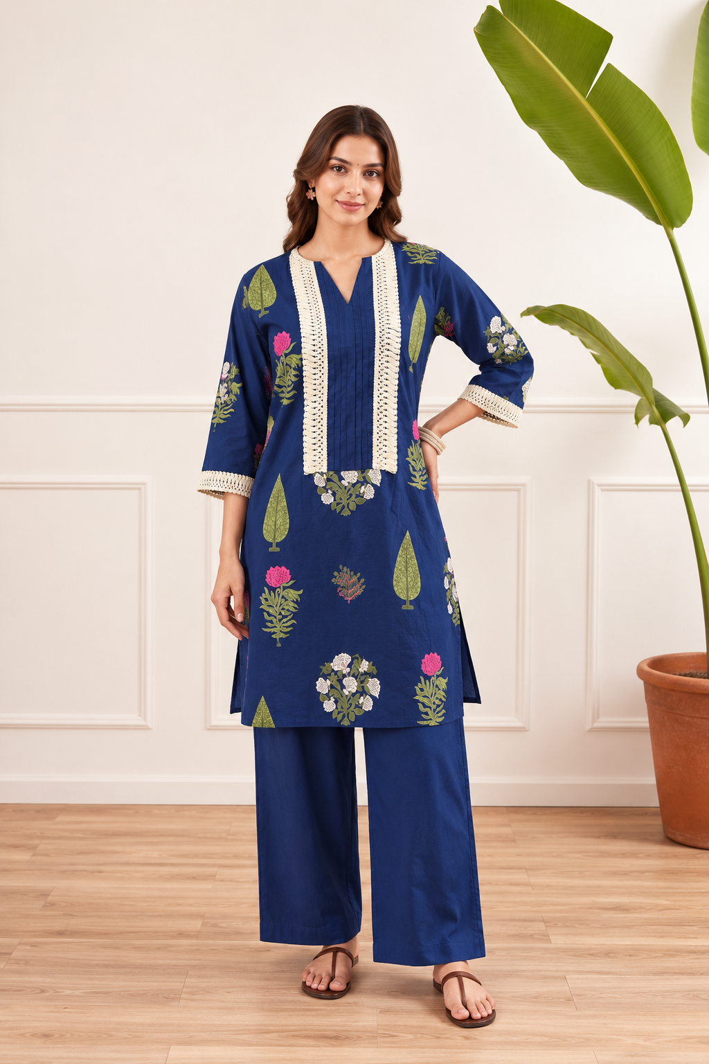 Indigo leaf whisper co-ord set