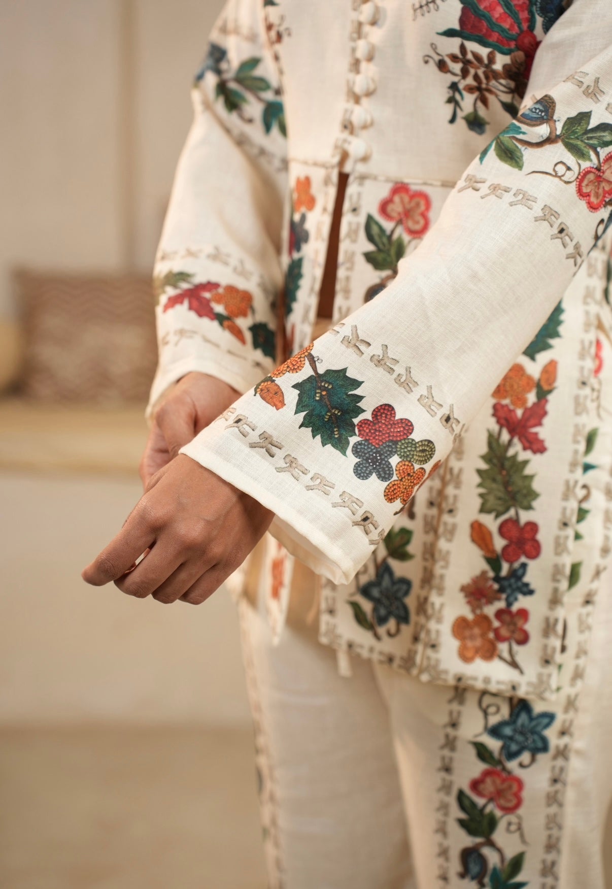 Vintage Flora Linen Co-ord Set