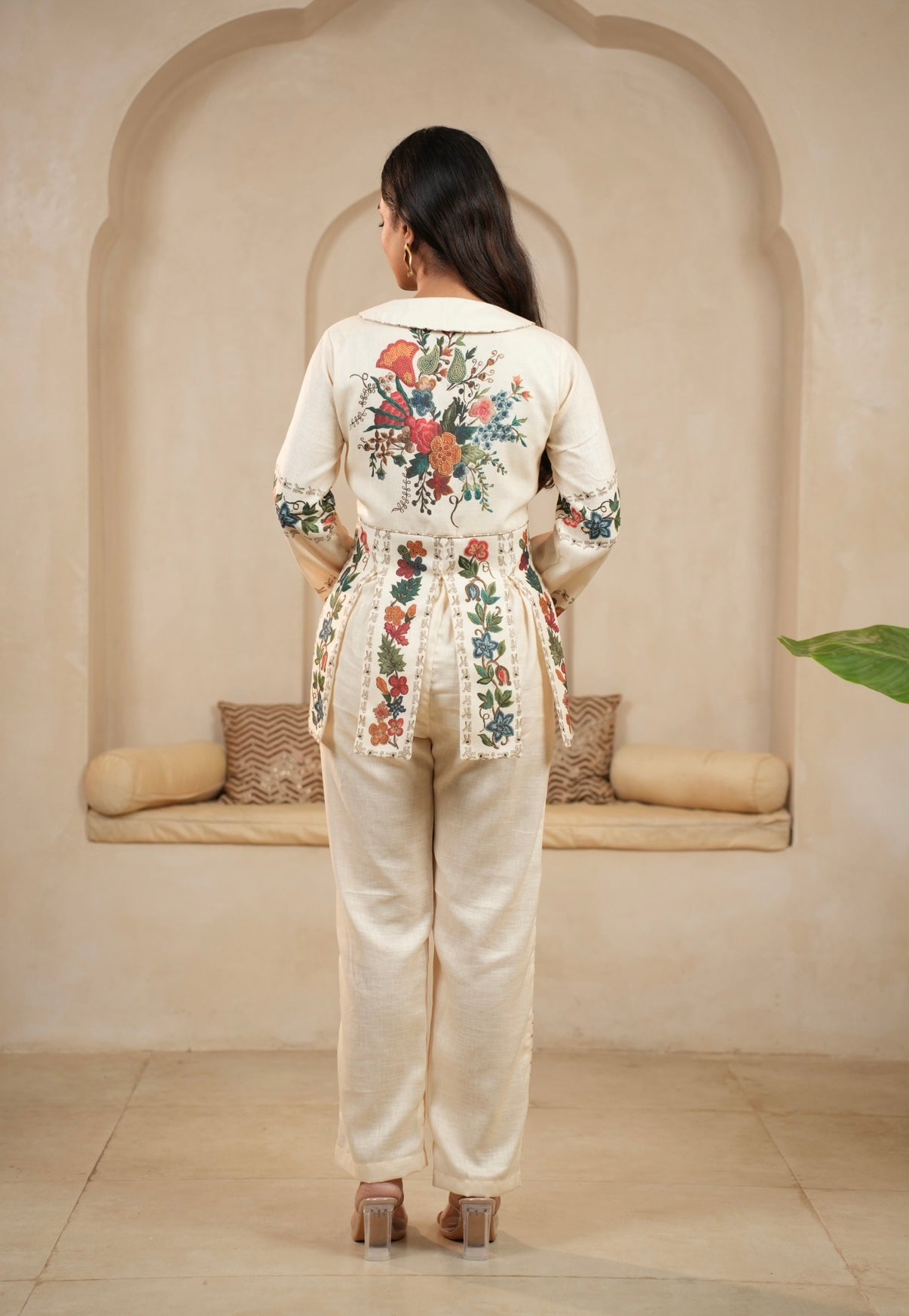 Vintage Flora Linen Co-ord Set