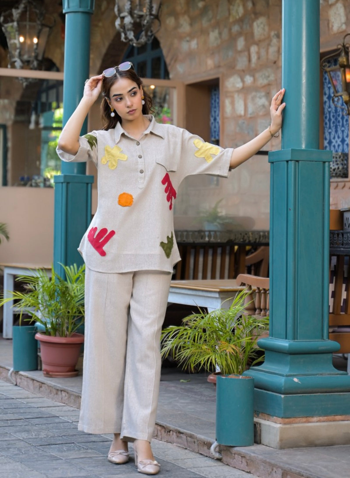 Artisan bloom relaxed co-ord set