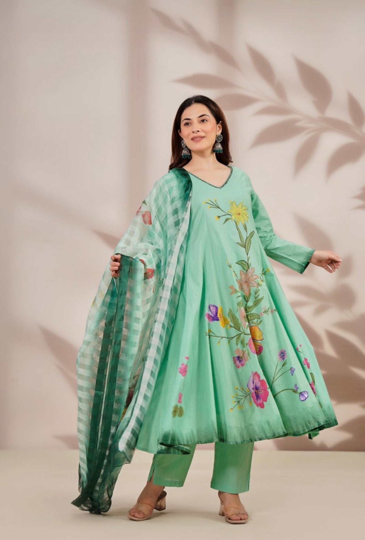 Aqua garden muse anarkali