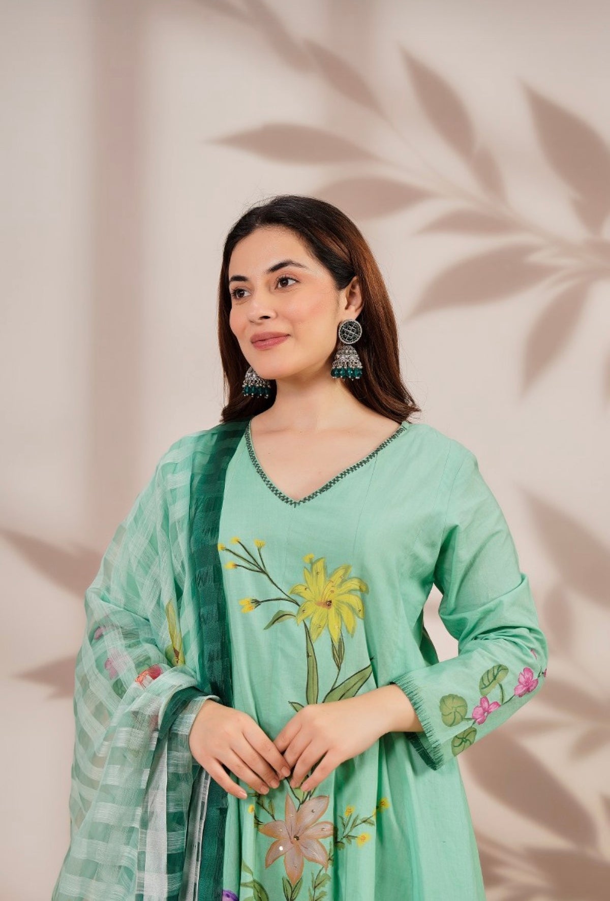 Aqua garden muse anarkali