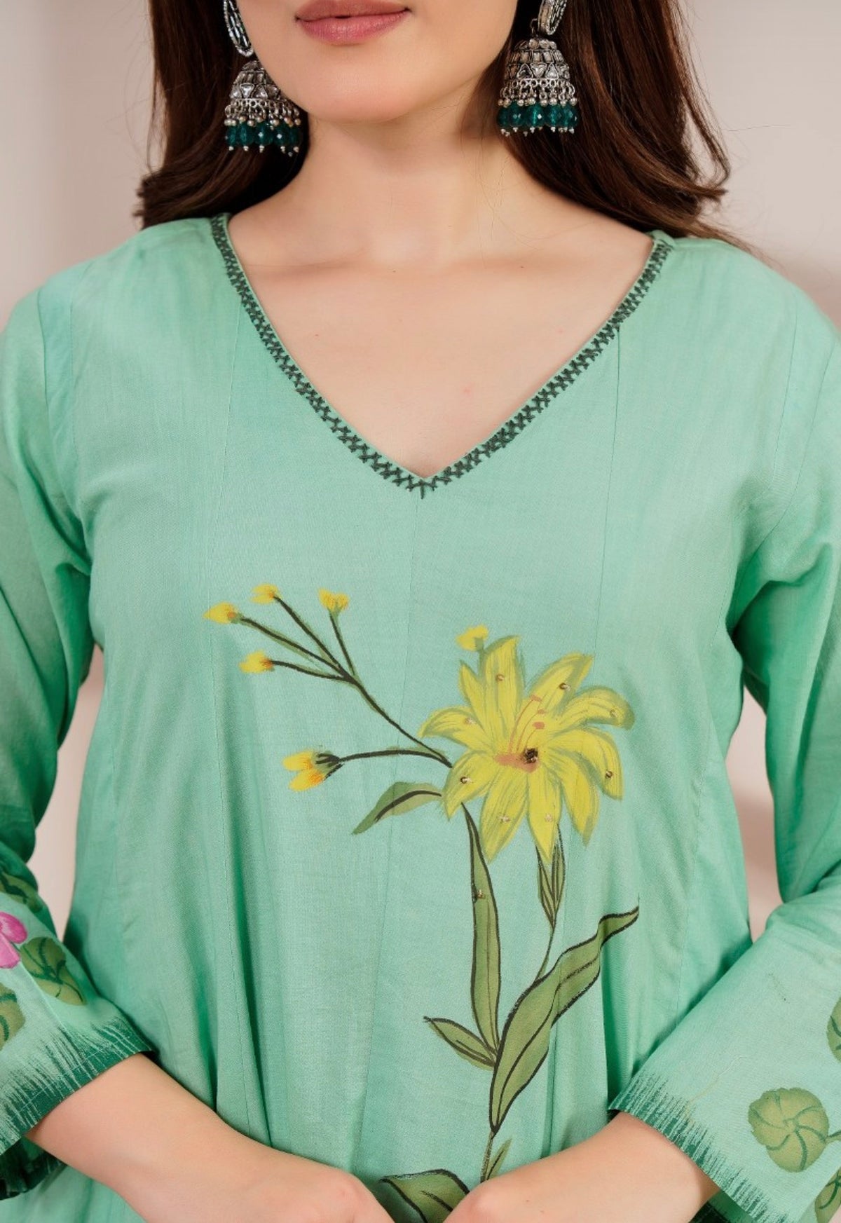 Aqua garden muse anarkali
