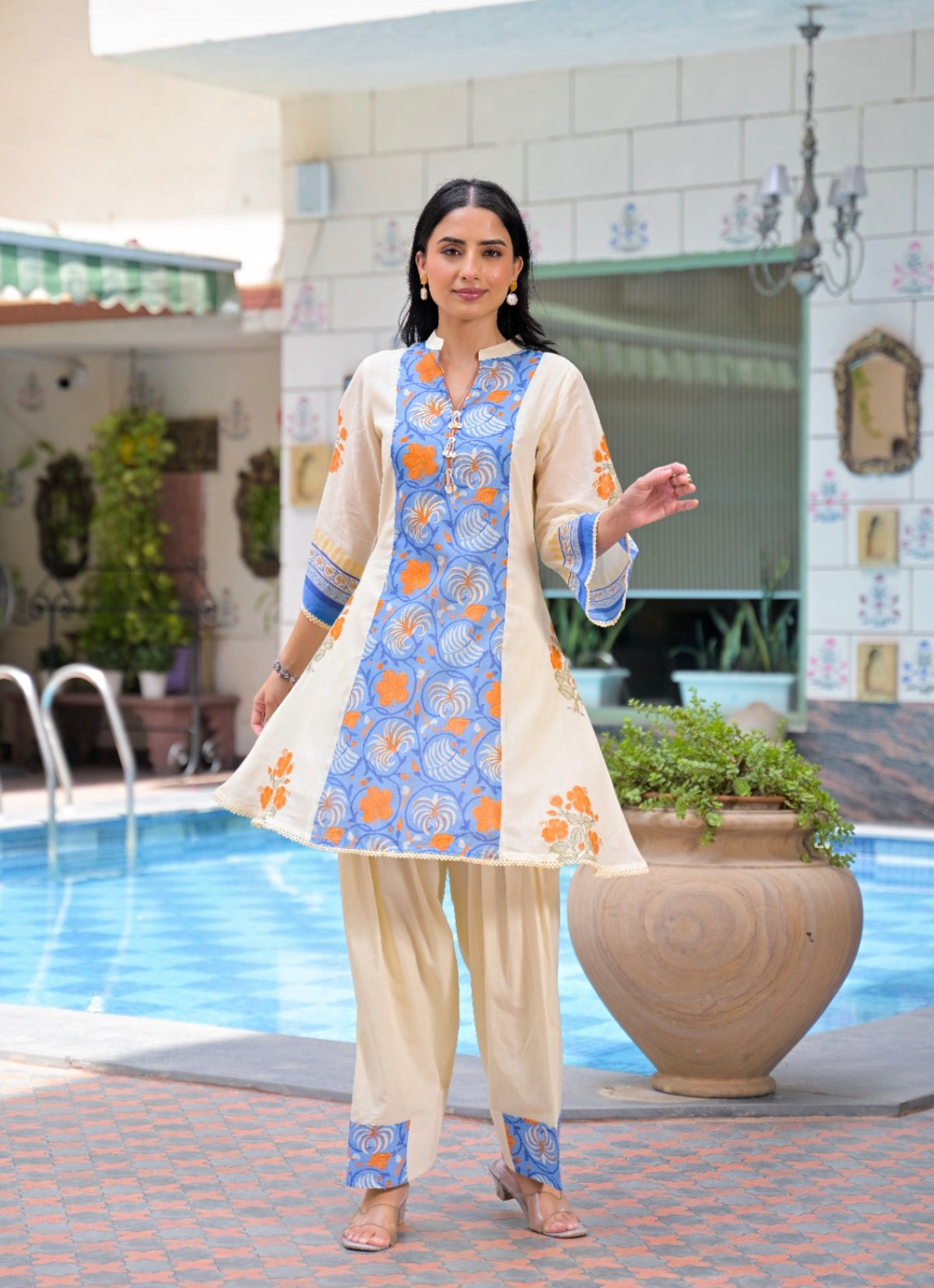 Coastel medley floral fusion farshi set