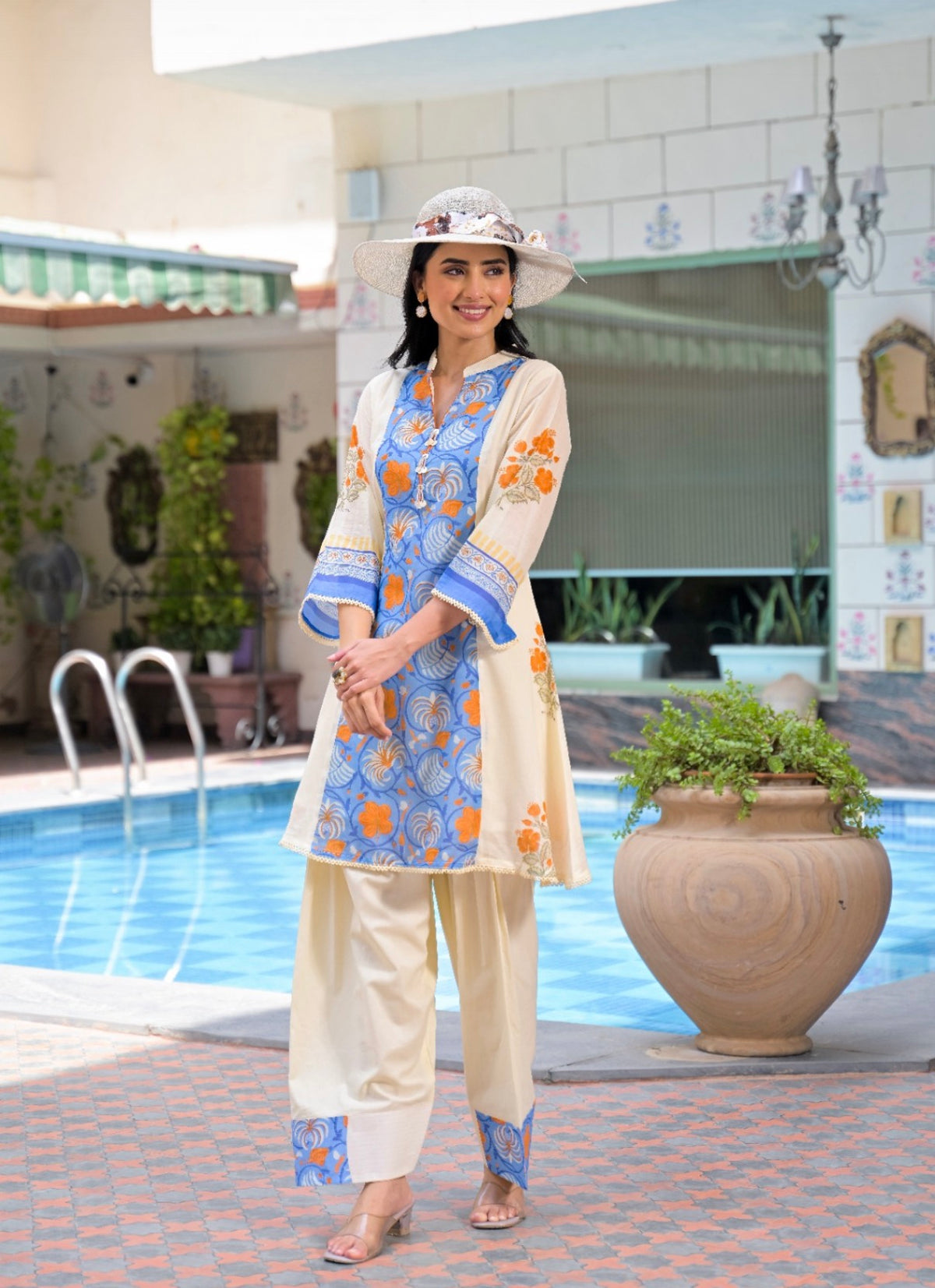 Coastel medley floral fusion farshi set