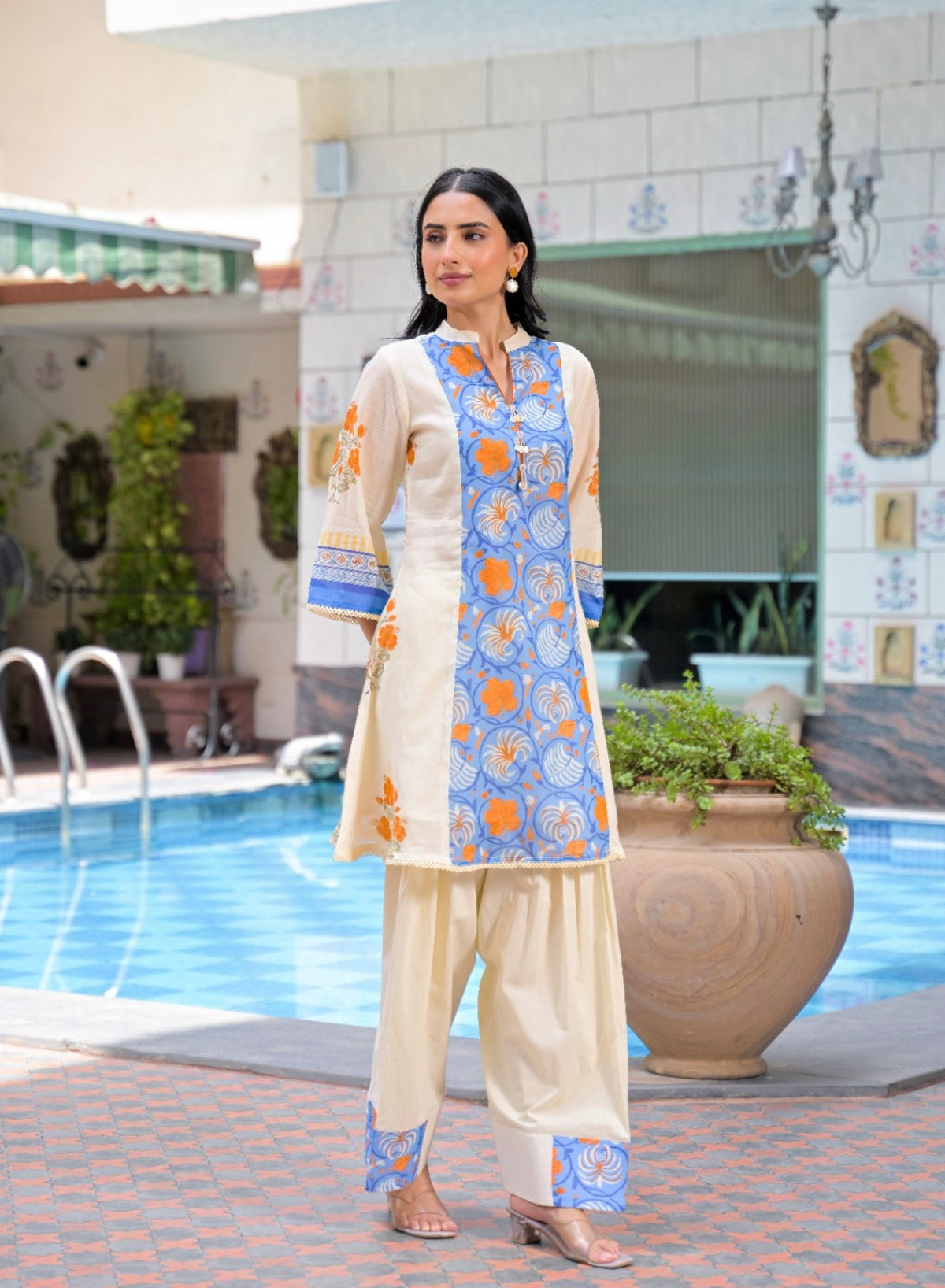 Coastel medley floral fusion farshi set