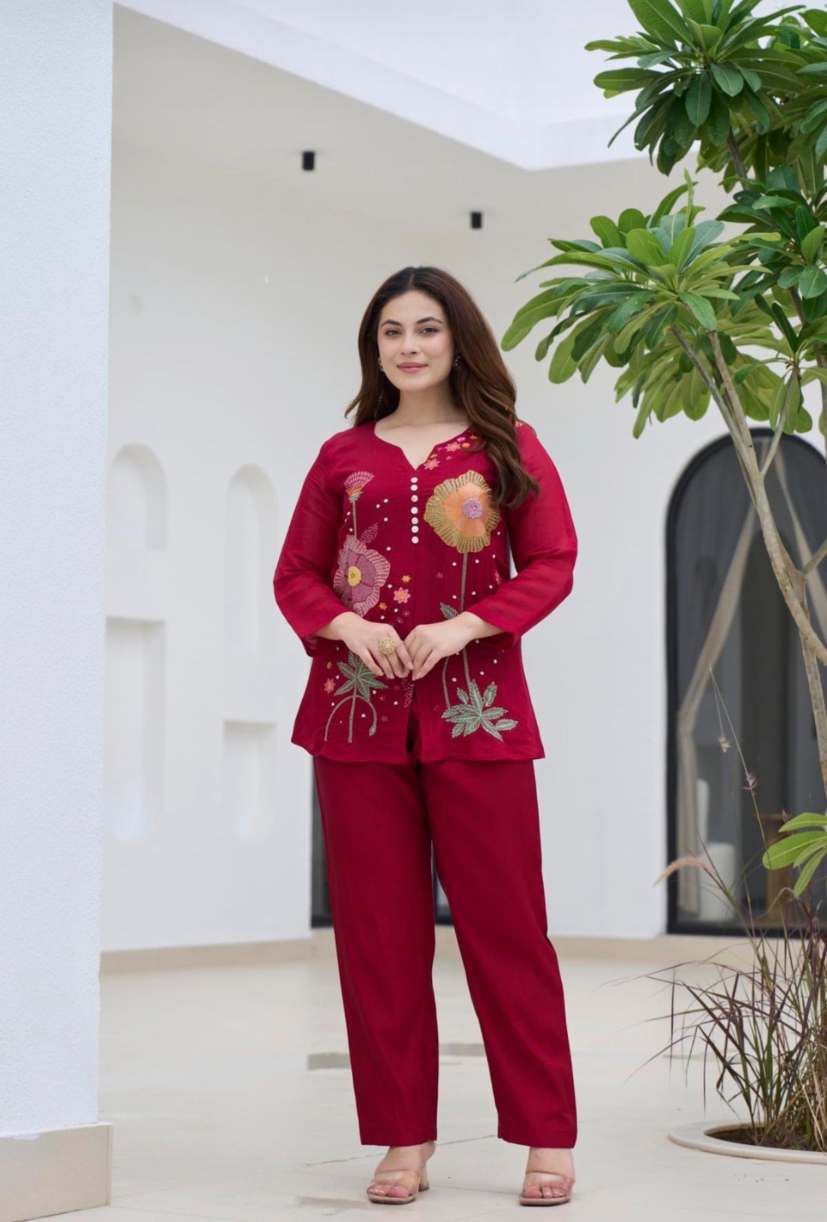 Ruby flora contemporary co-ord set