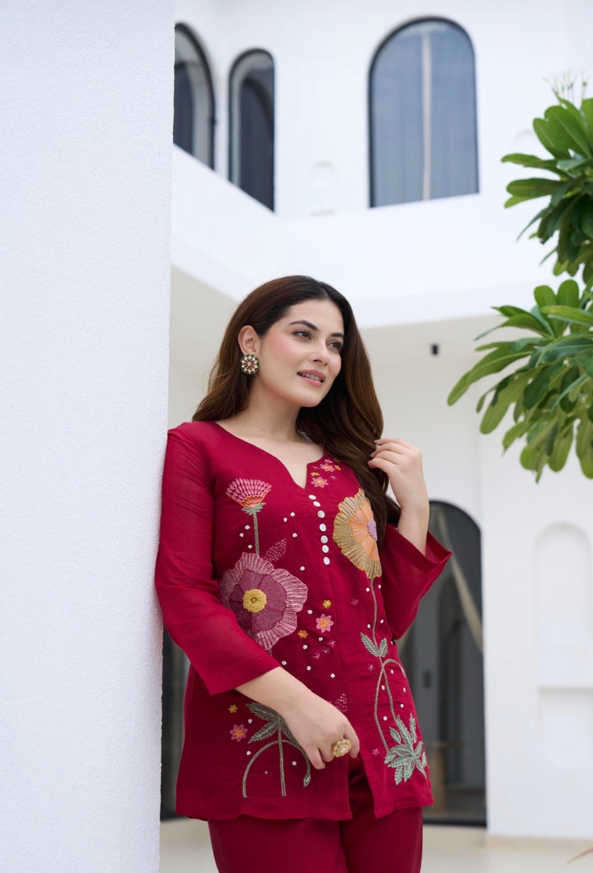 Ruby flora contemporary co-ord set