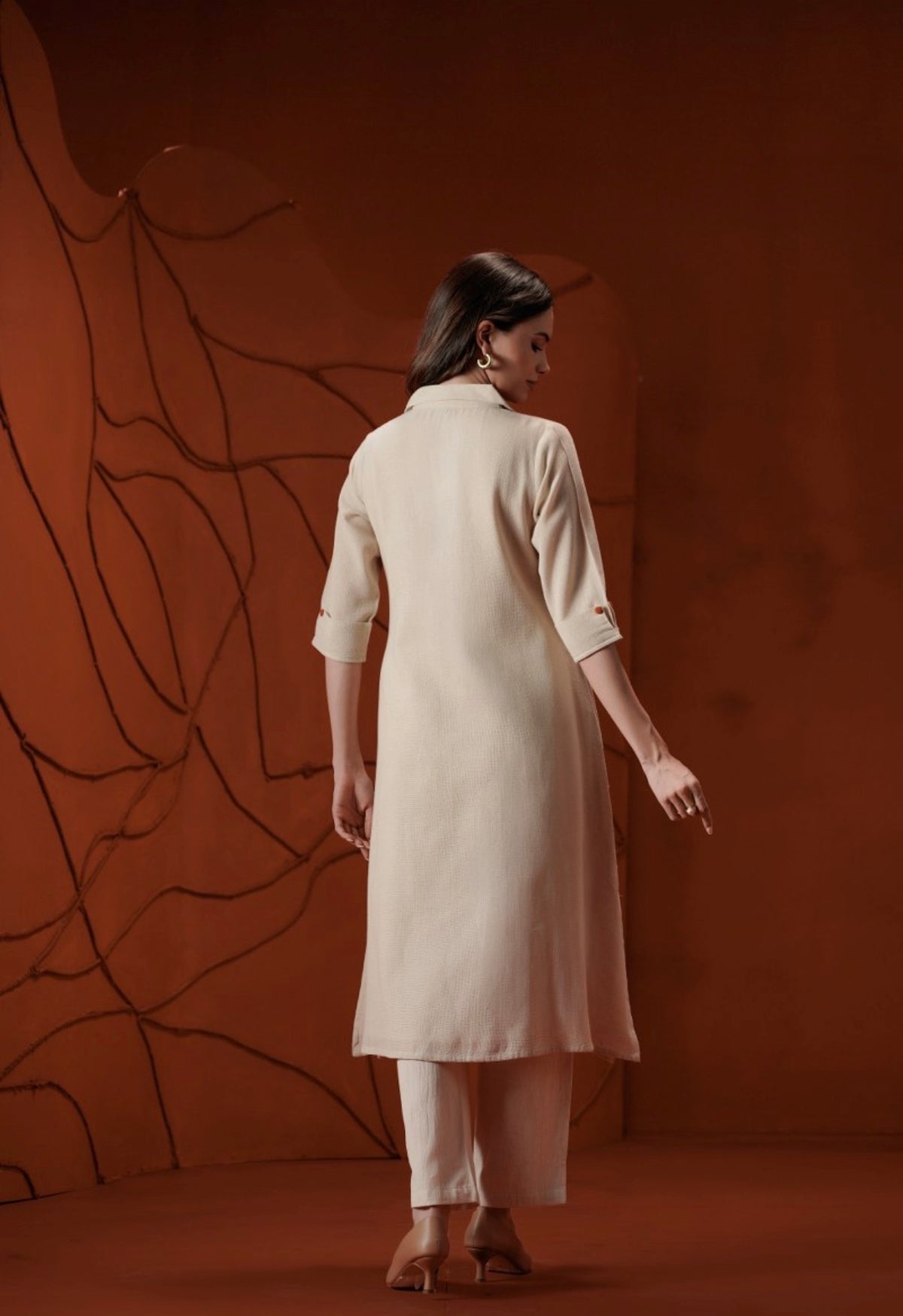 Sienna swirl contemporary kurta set