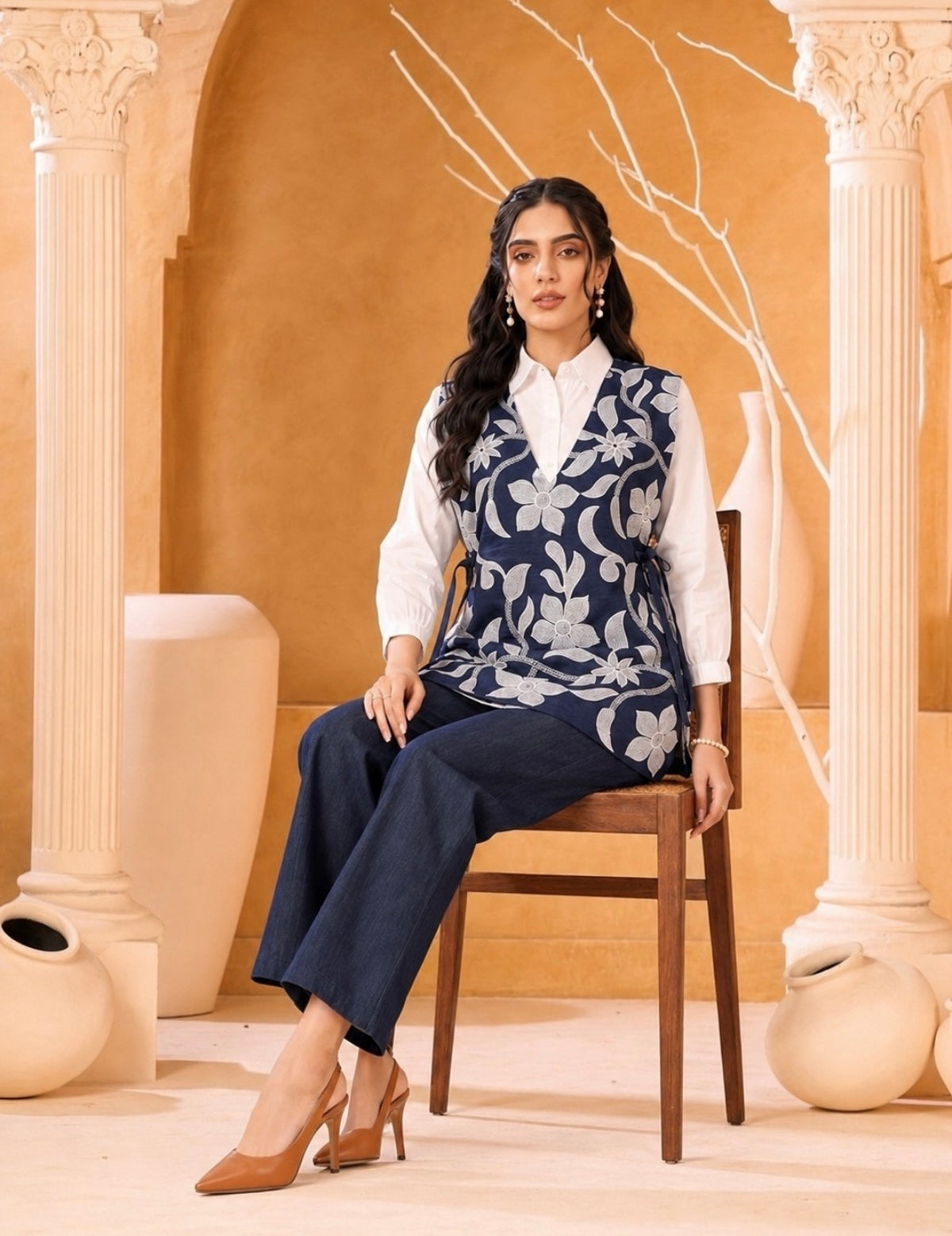 Indigo bloom chic co-ord set