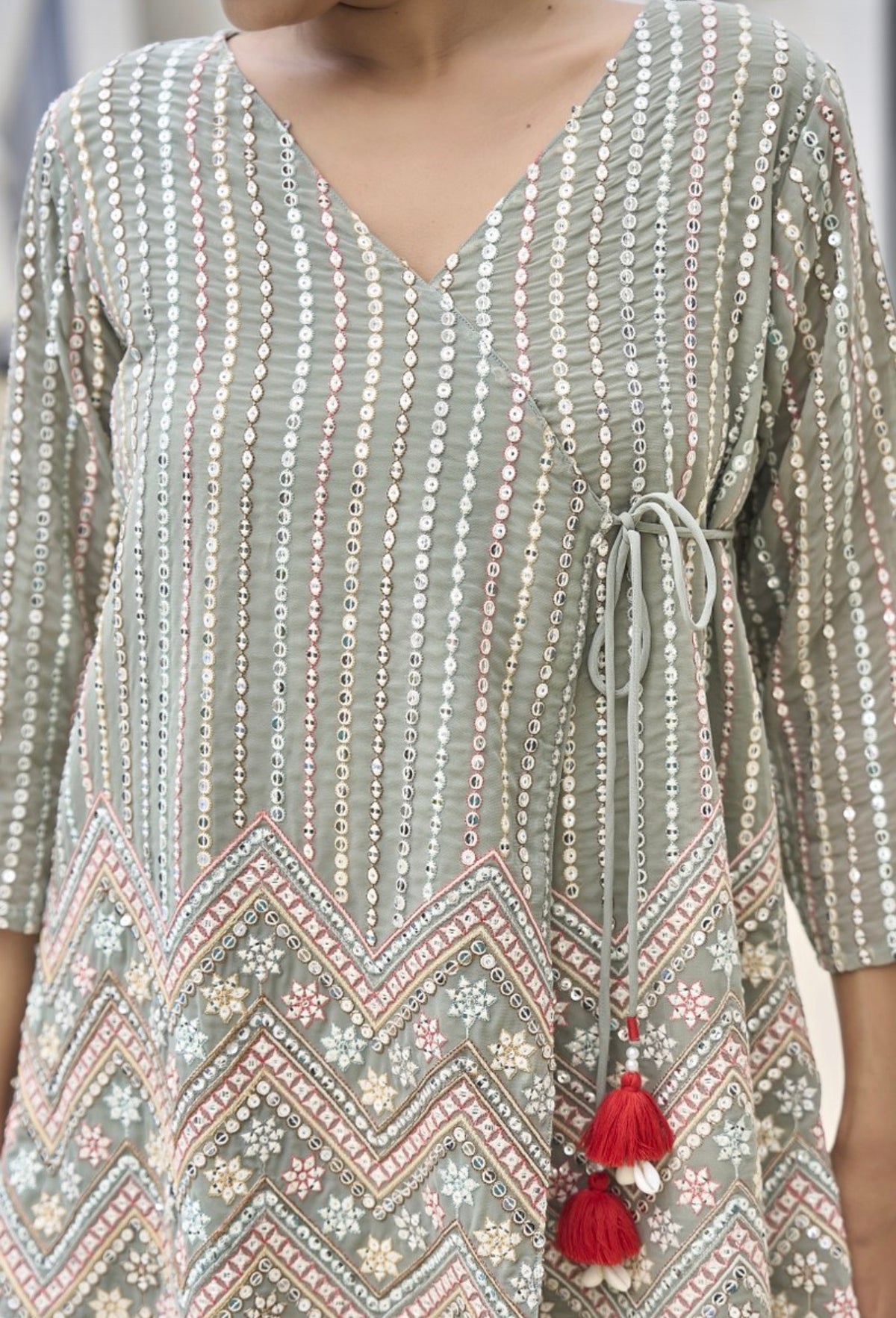 Olive mist serenity kurta set