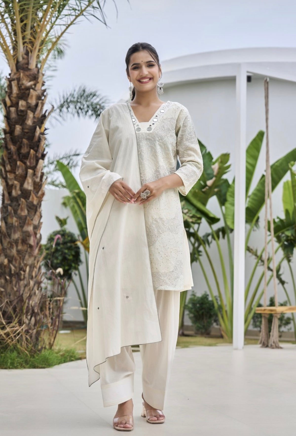 Pearl mist charm kurta set