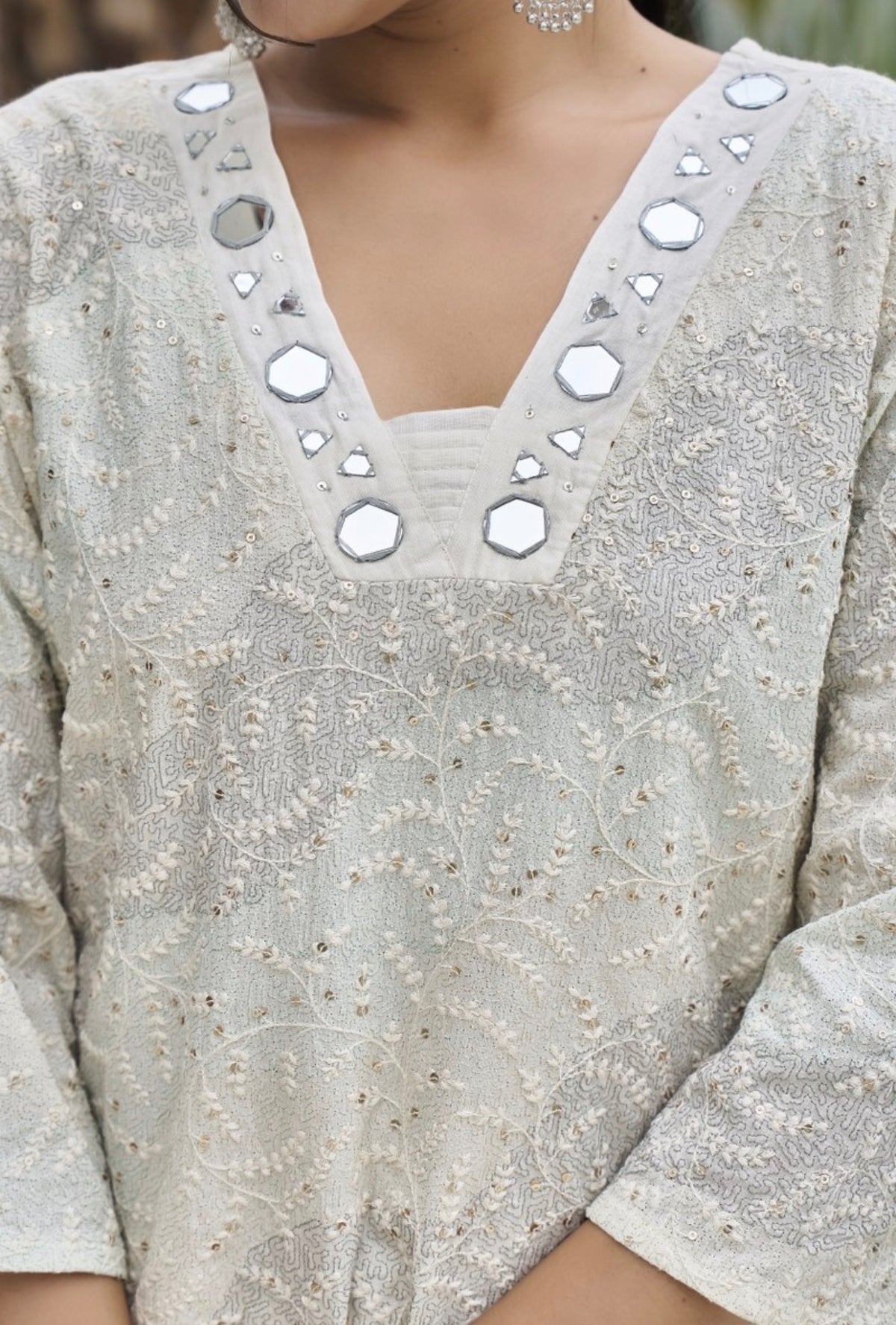 Pearl mist charm kurta set