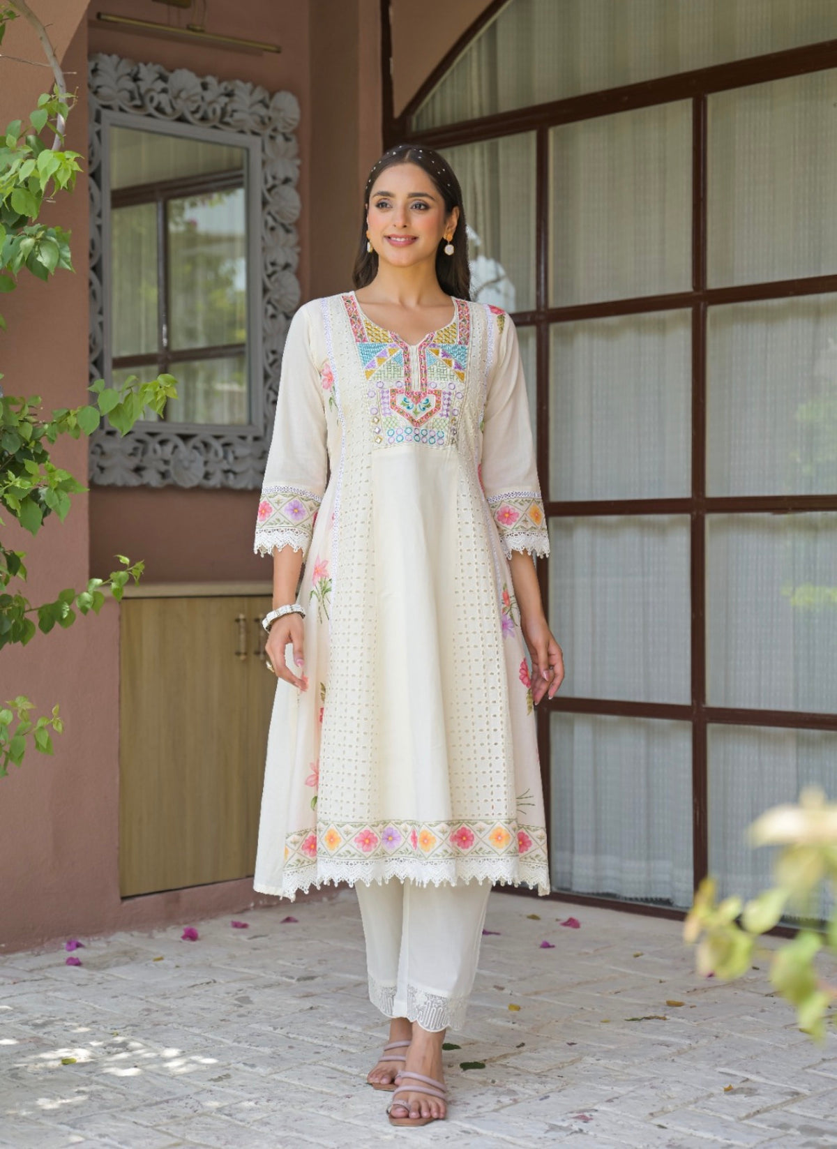 Meher floral noor kurta set