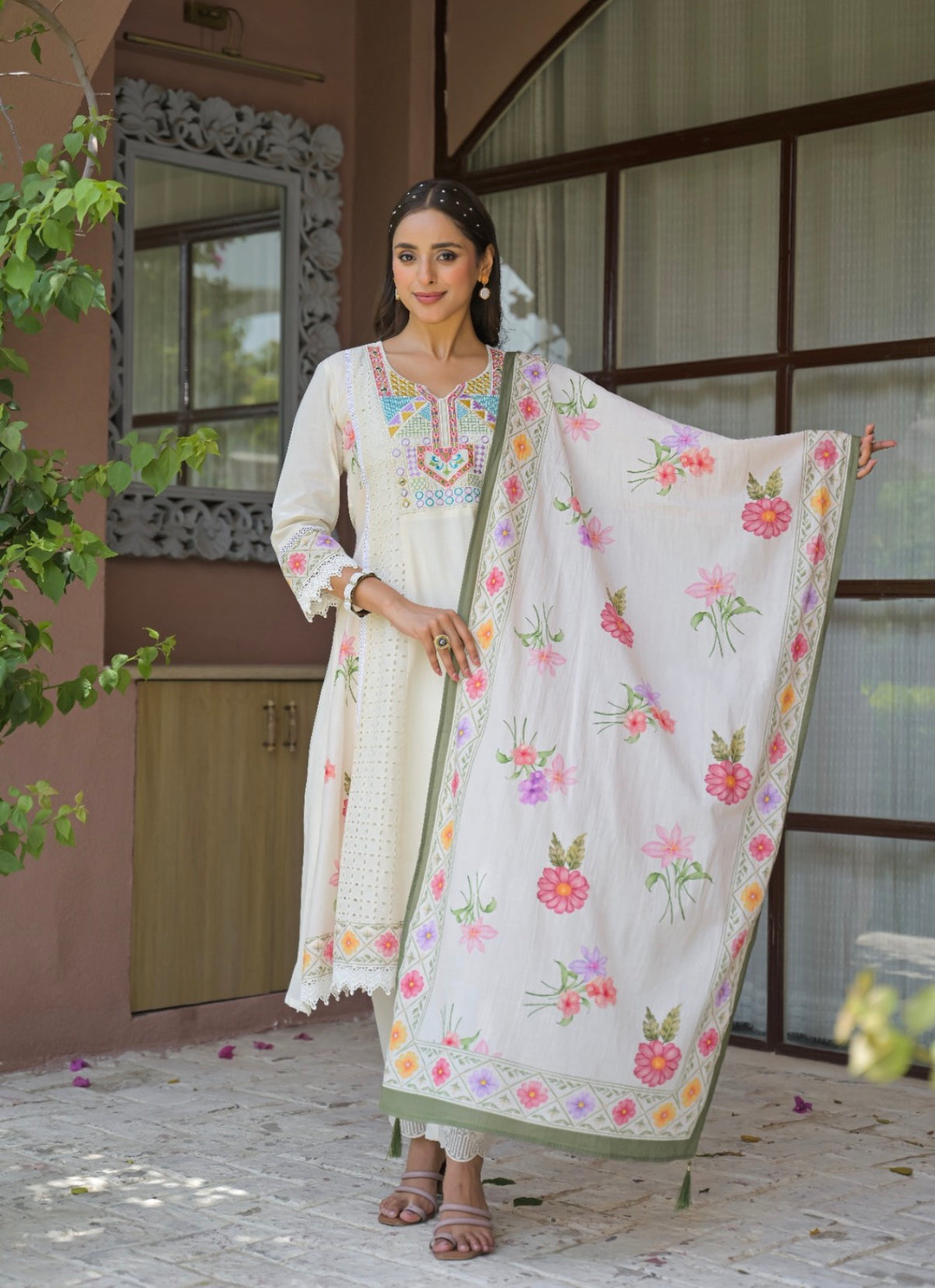 Meher floral noor kurta set