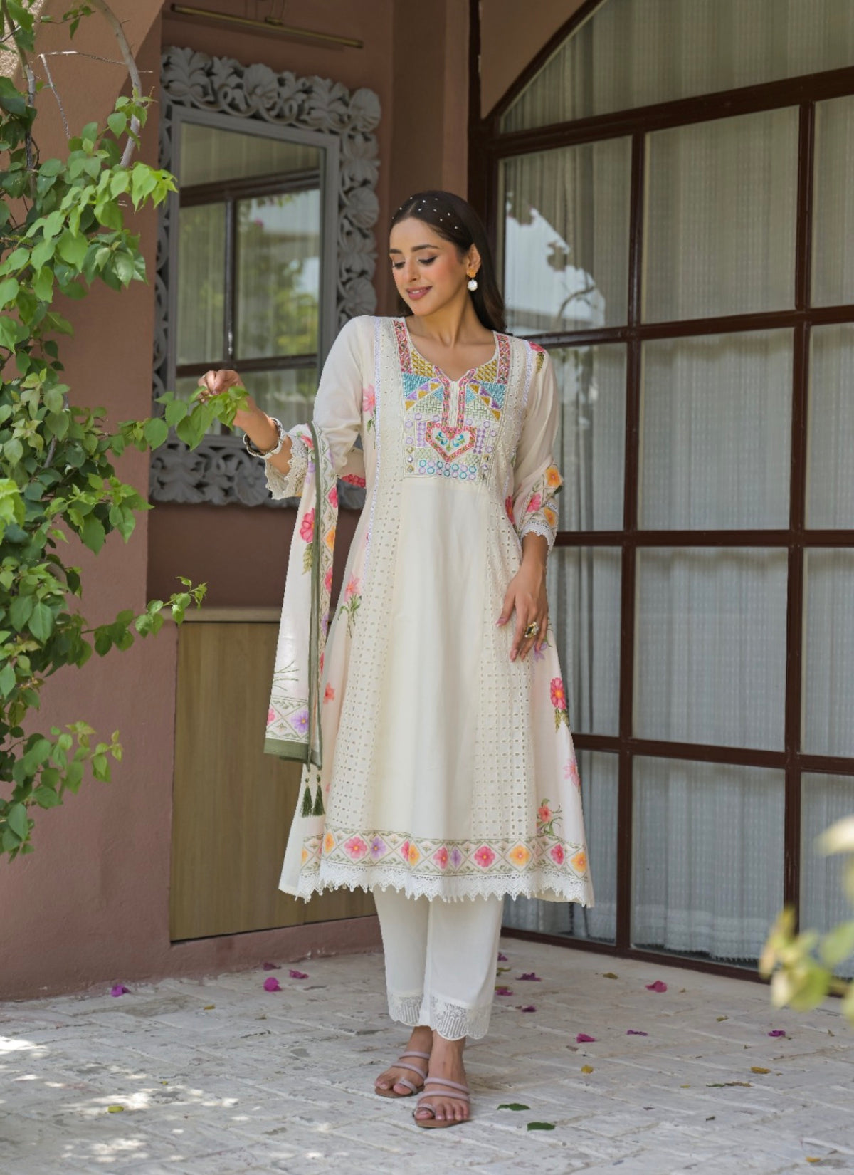 Meher floral noor kurta set