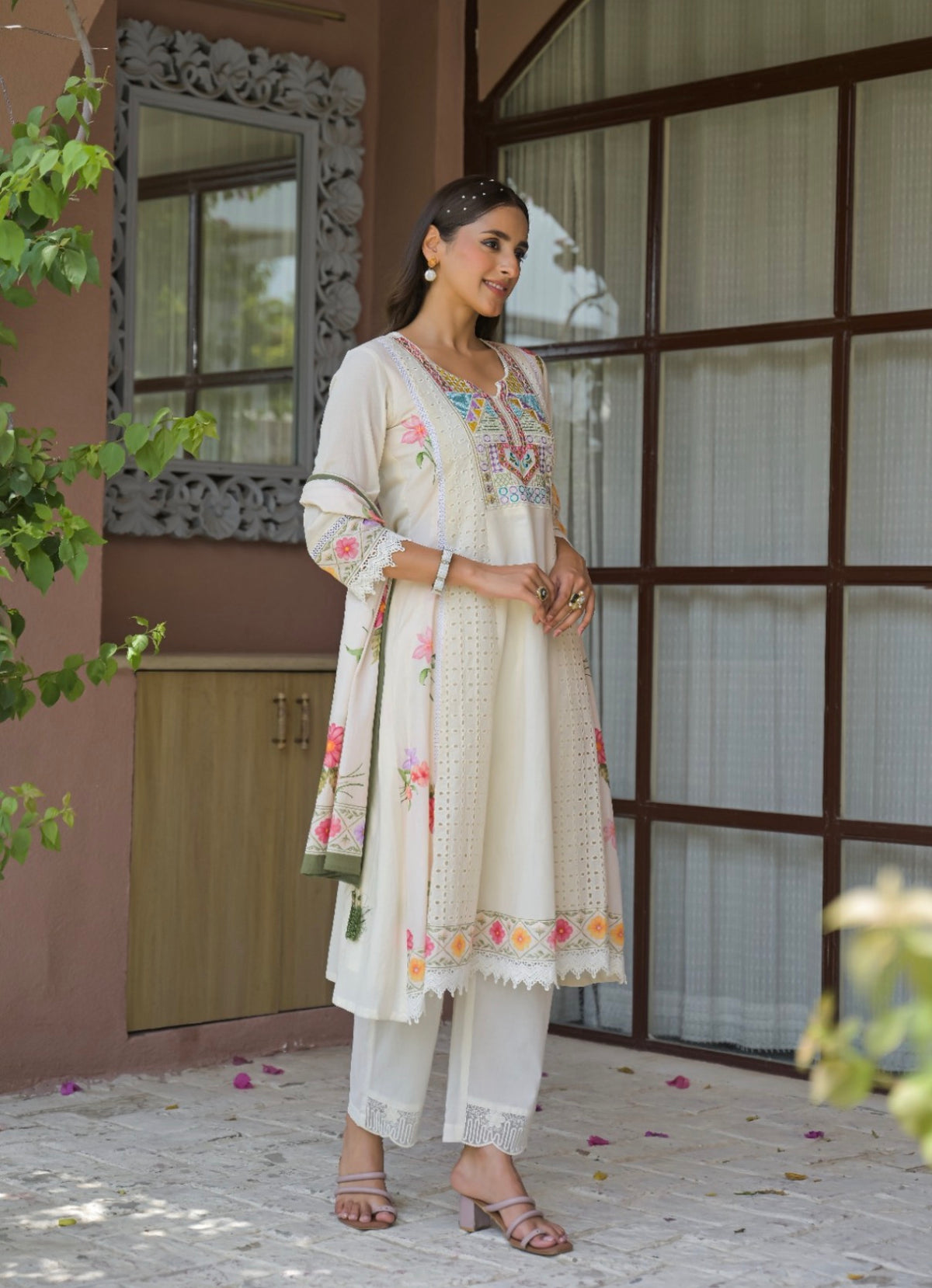 Meher floral noor kurta set