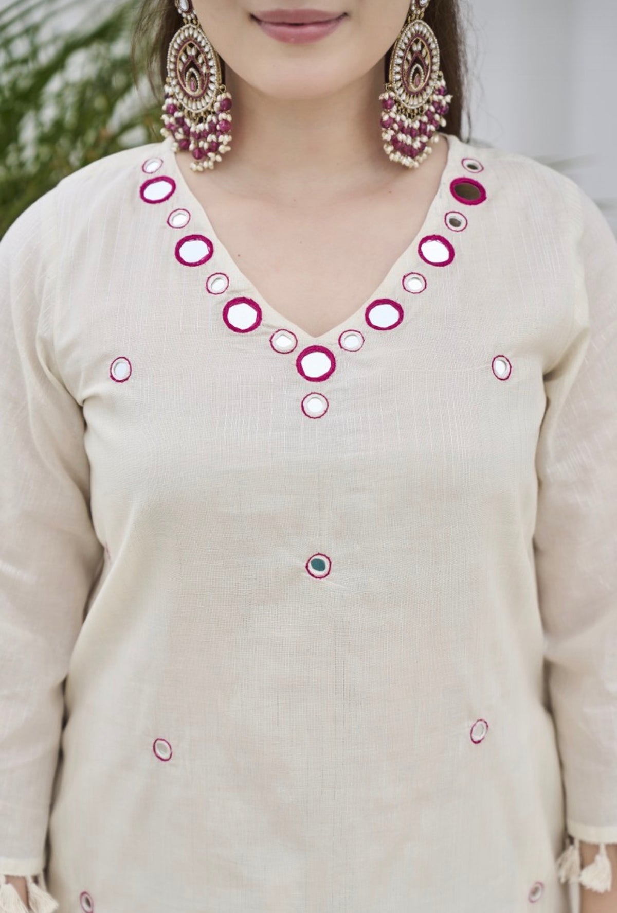 Ivory gulab serenity suit set
