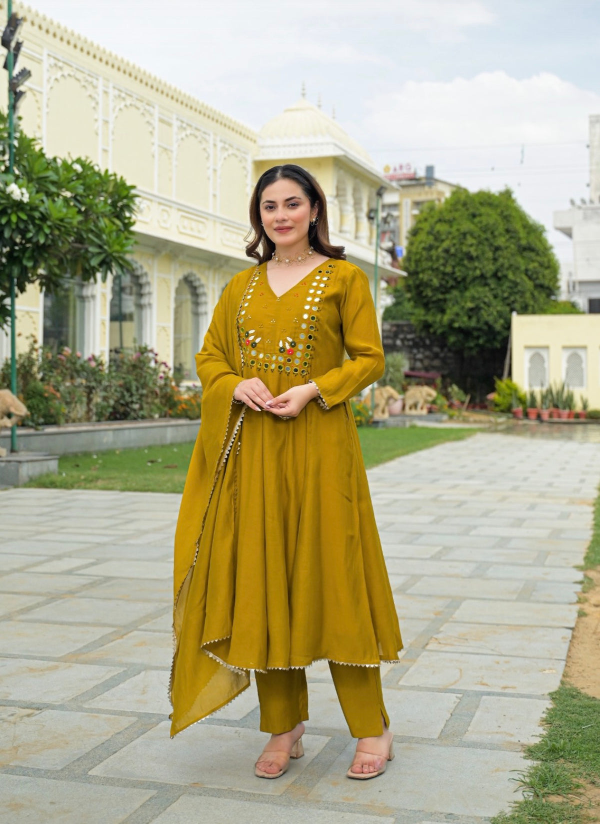Sunshine charm ethnic suit set