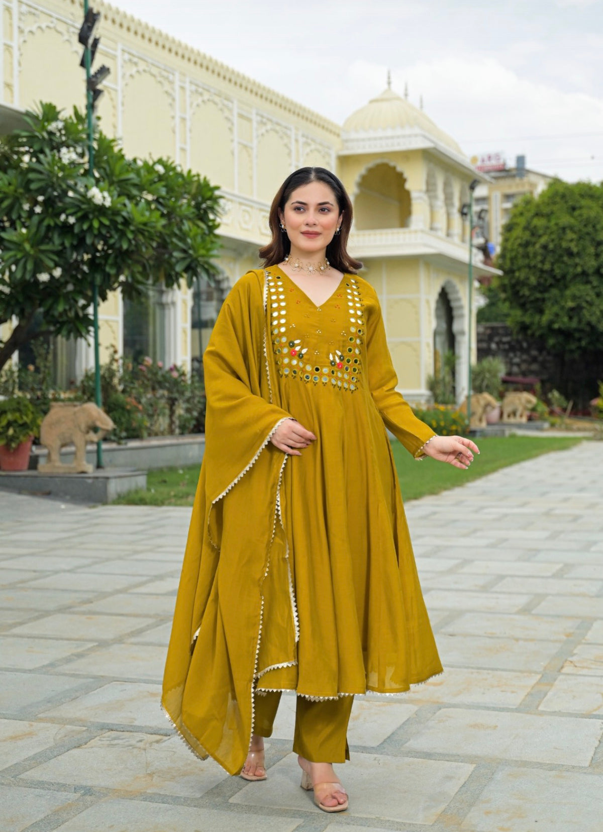 Sunshine charm ethnic suit set