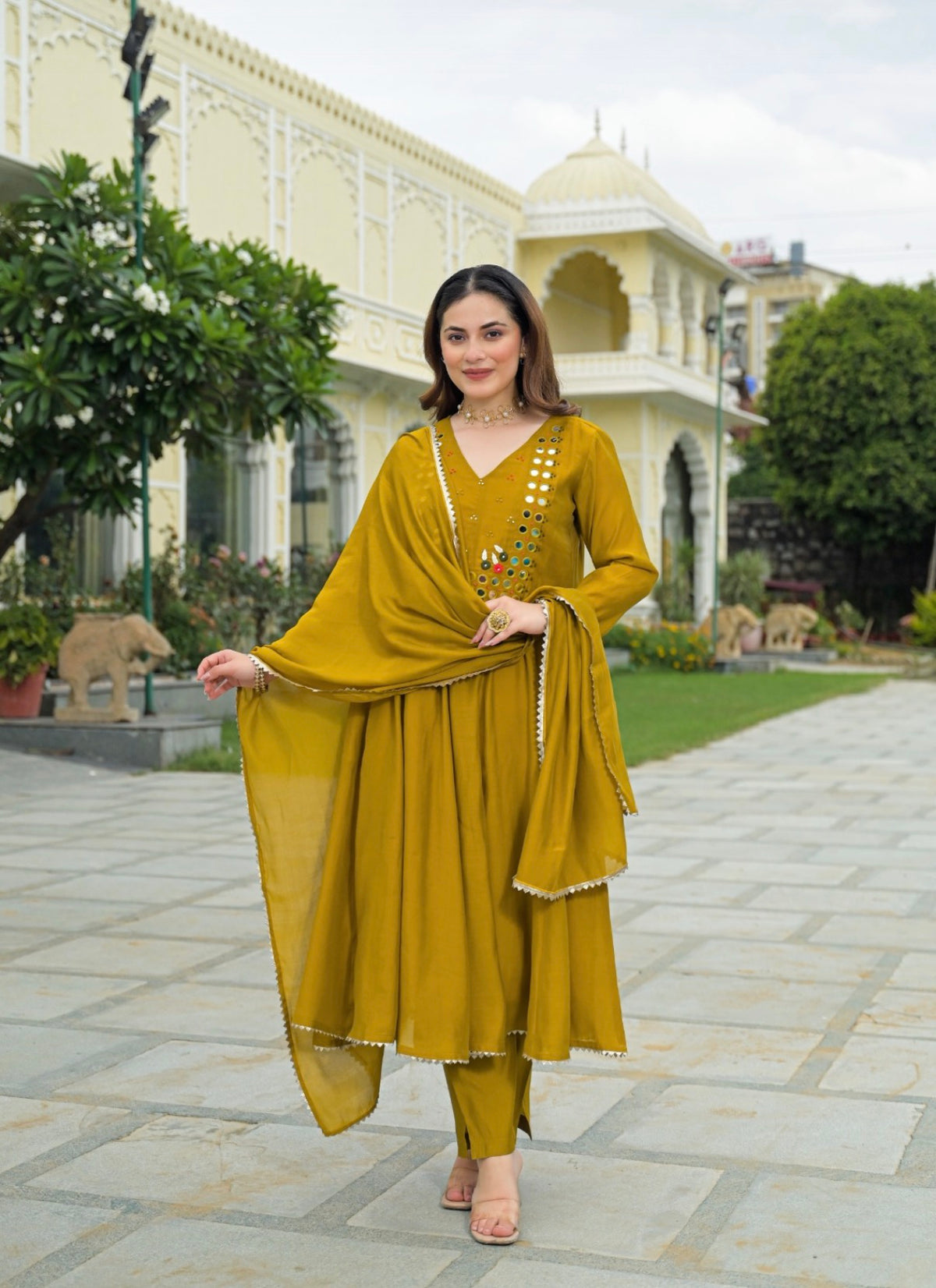 Sunshine charm ethnic suit set