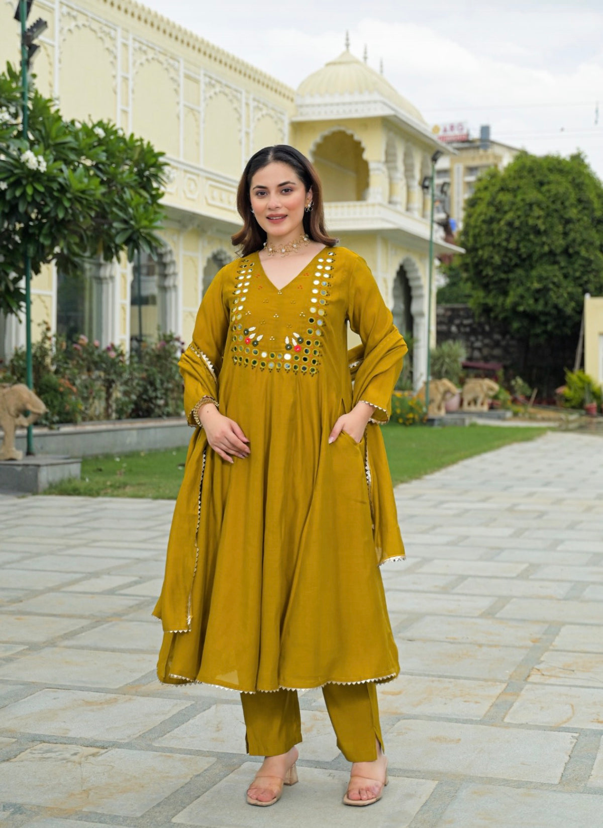 Sunshine charm ethnic suit set