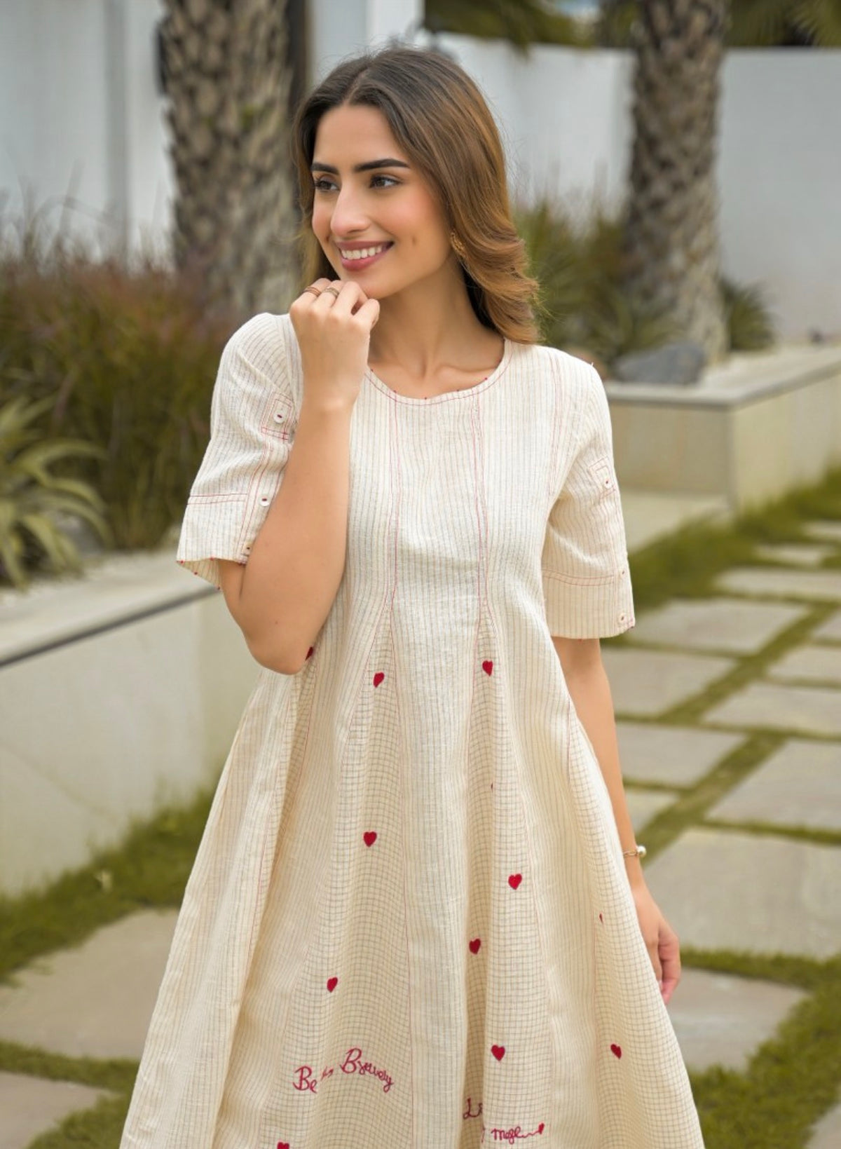 Heartfelt ivory elegance co-ord set