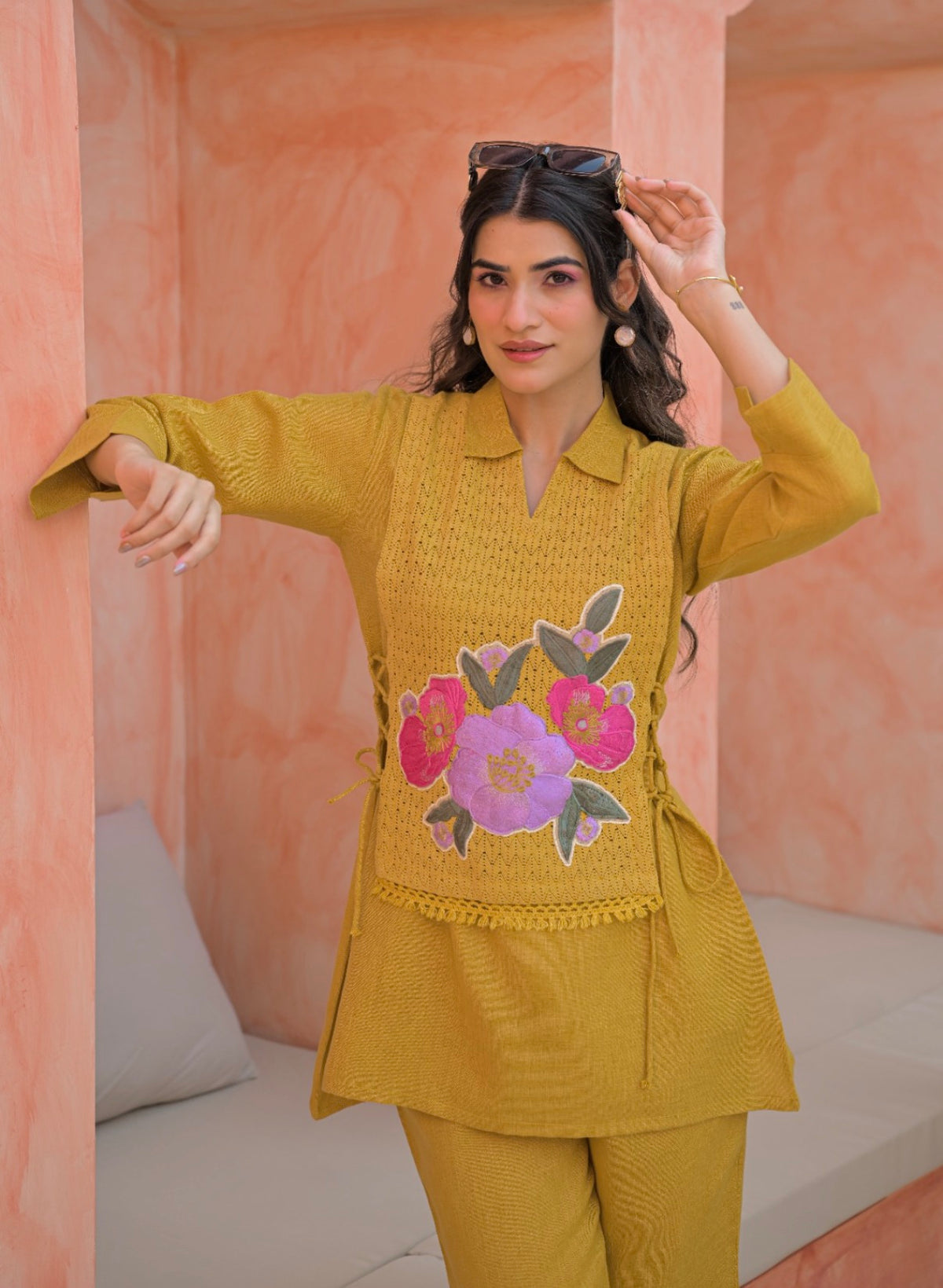 Golden flora ease co-ord set
