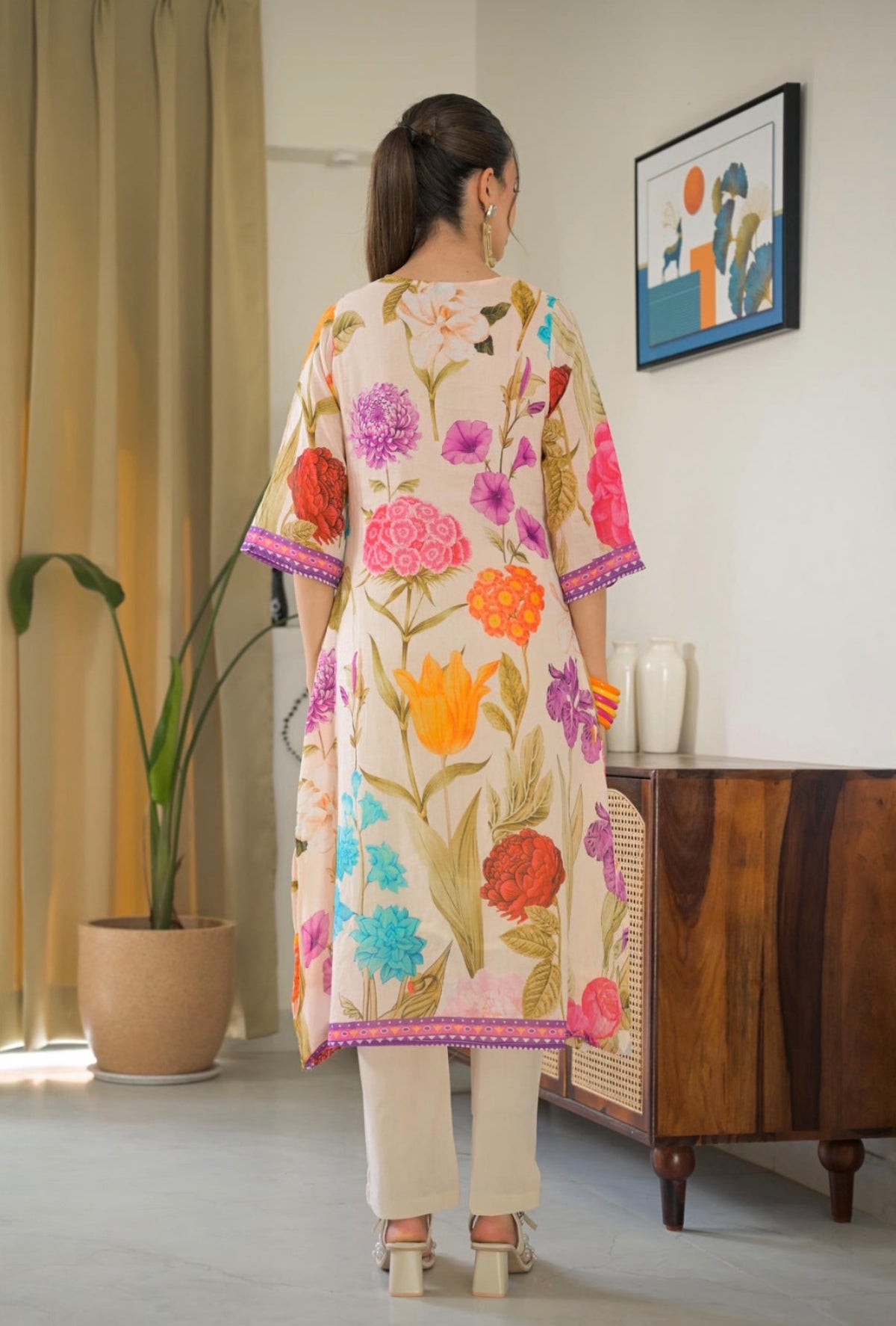 Floral fiesta elegance kurta set