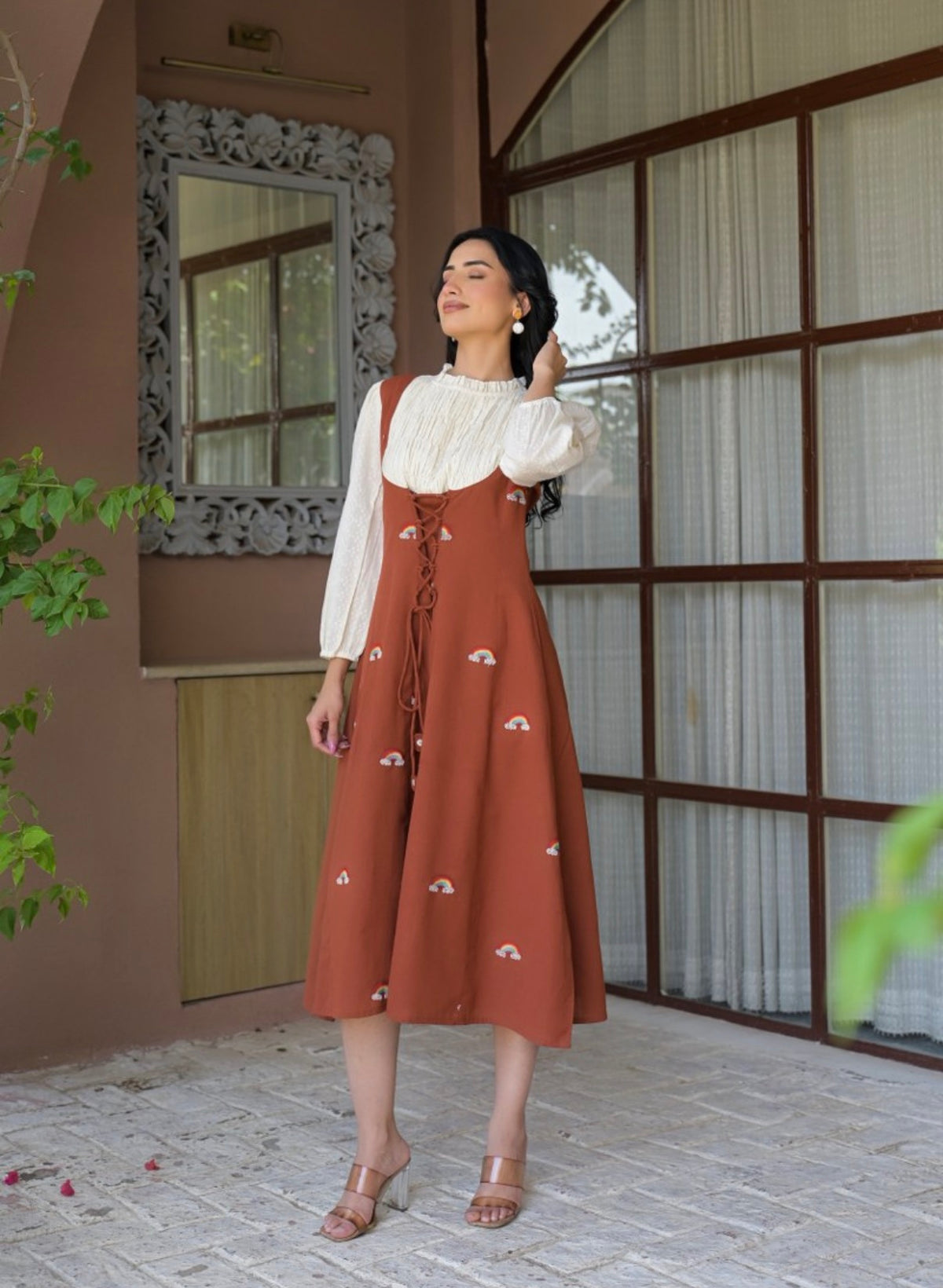 Sienna smock & pinafore dress