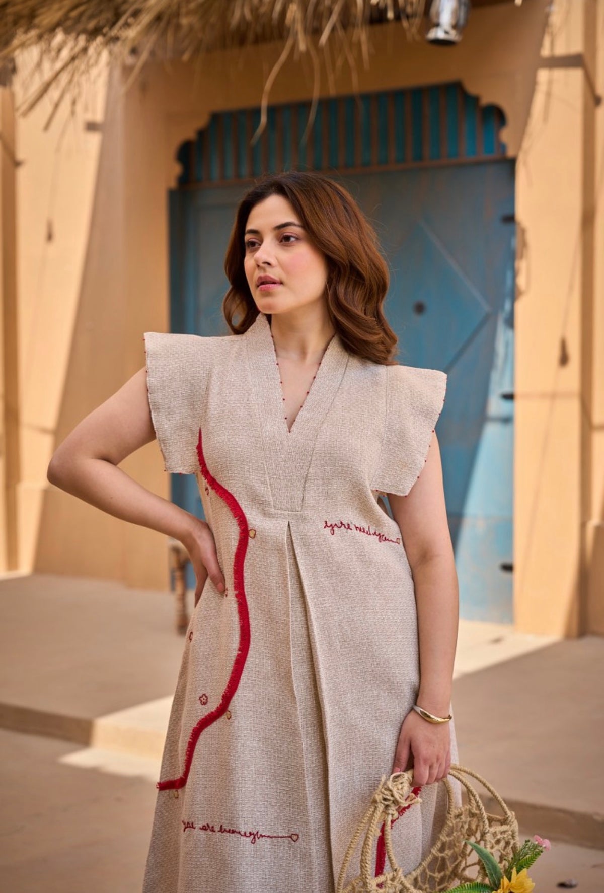 Desert rose canvas dress